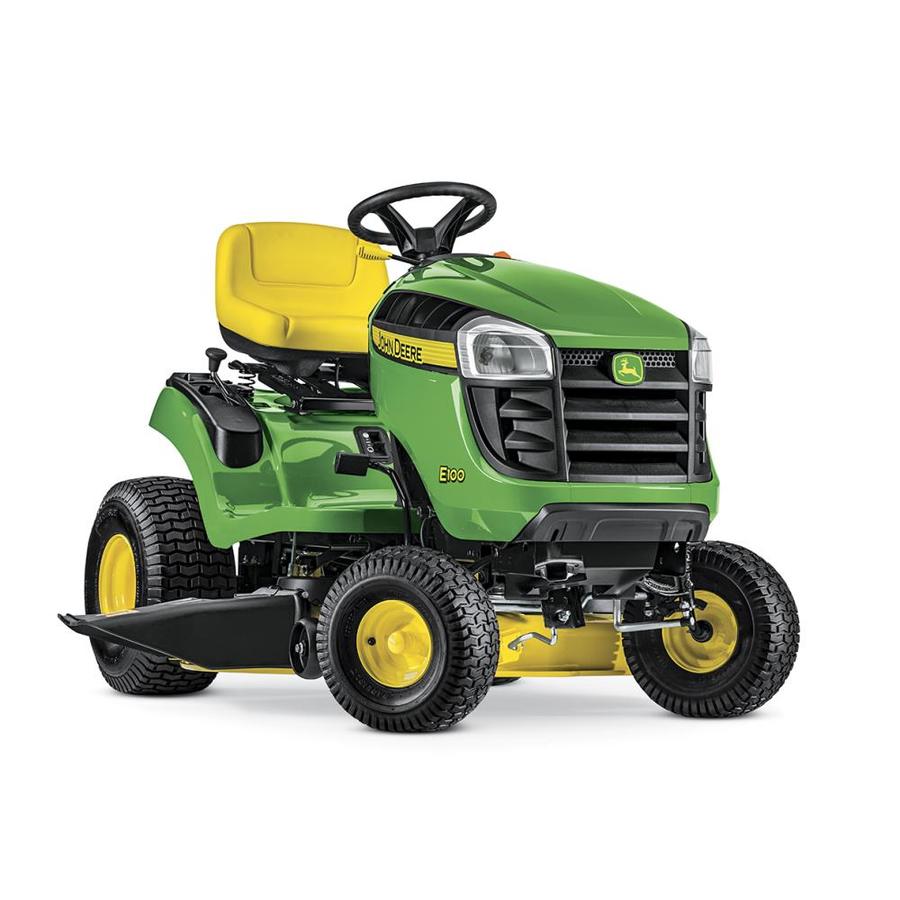 John Deere E100 17.5 HP Automatic 42 In Riding Lawn Mower With Mulching Capability (Kit Sold Separately) In The Gas Riding Lawn Mowers Department At Lowes.com
