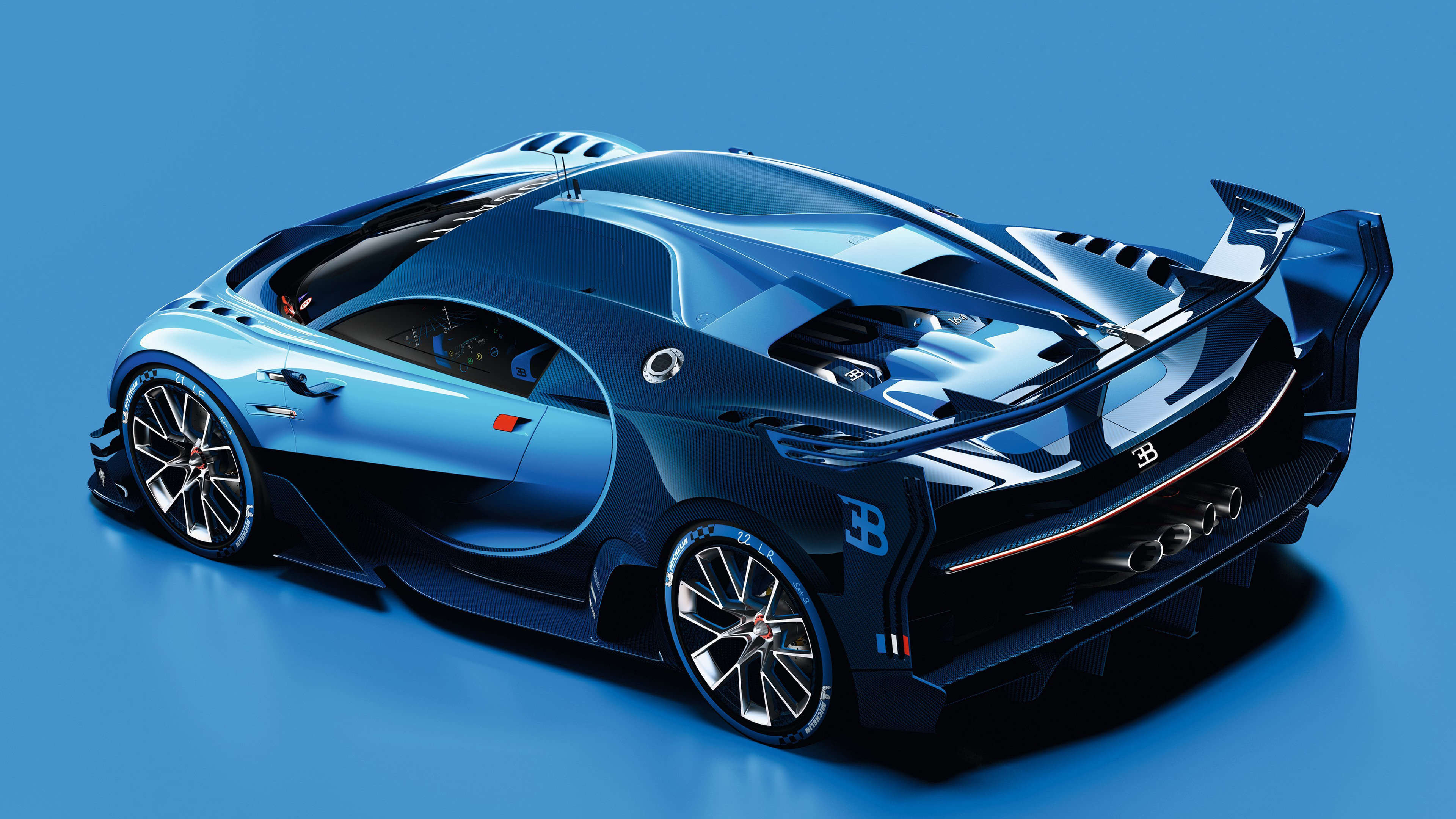 Bugatti Vision Gran Turismo Rear UHD 4K Wallpaper