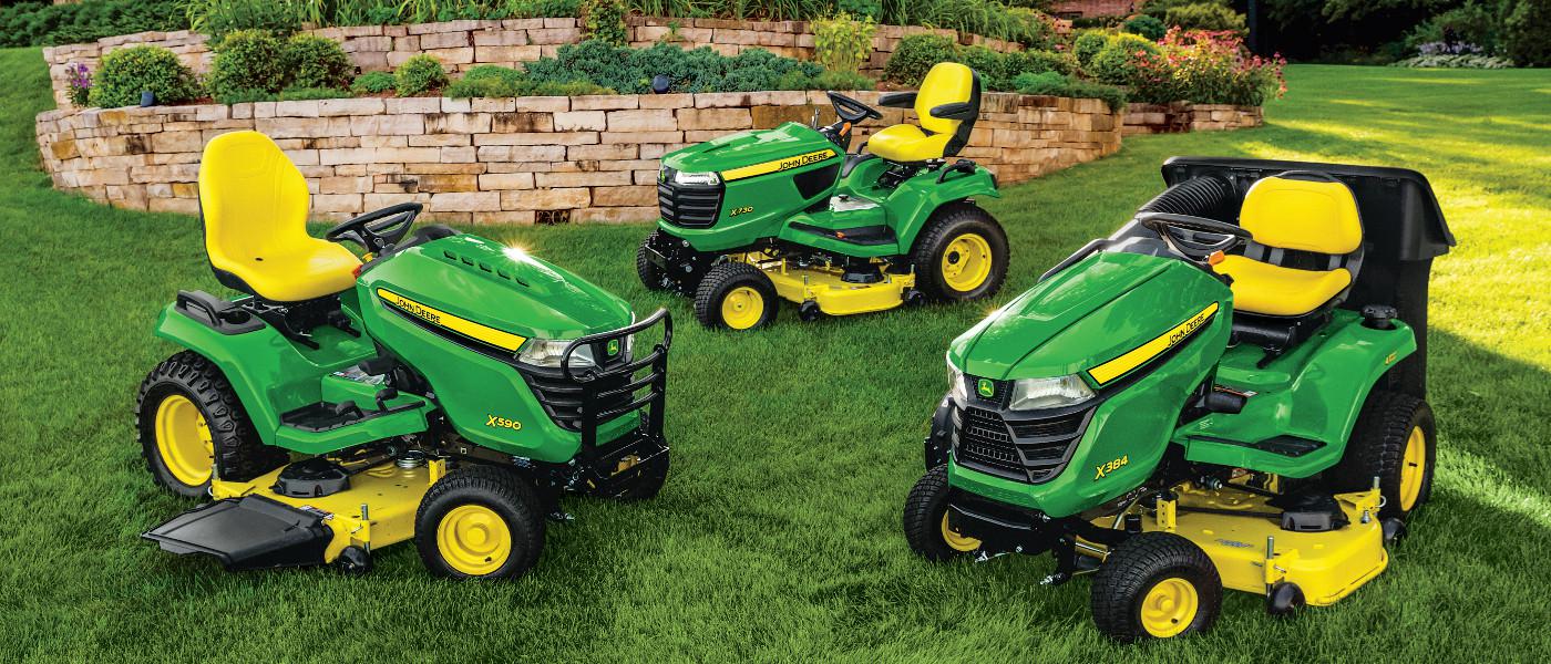 John Deere Lawn Tractors: 100 vs. X300 vs. X500 vs. X700 Series
