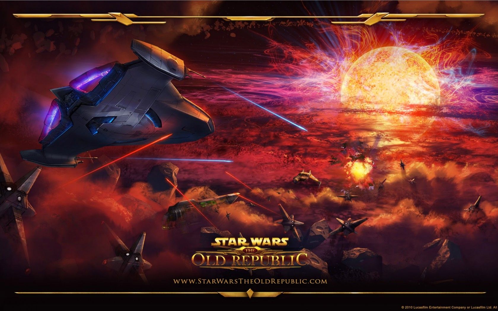 Star Wars The Old Republic Cosmic Battle Wallpaper HD 006, Wallpaper13.com
