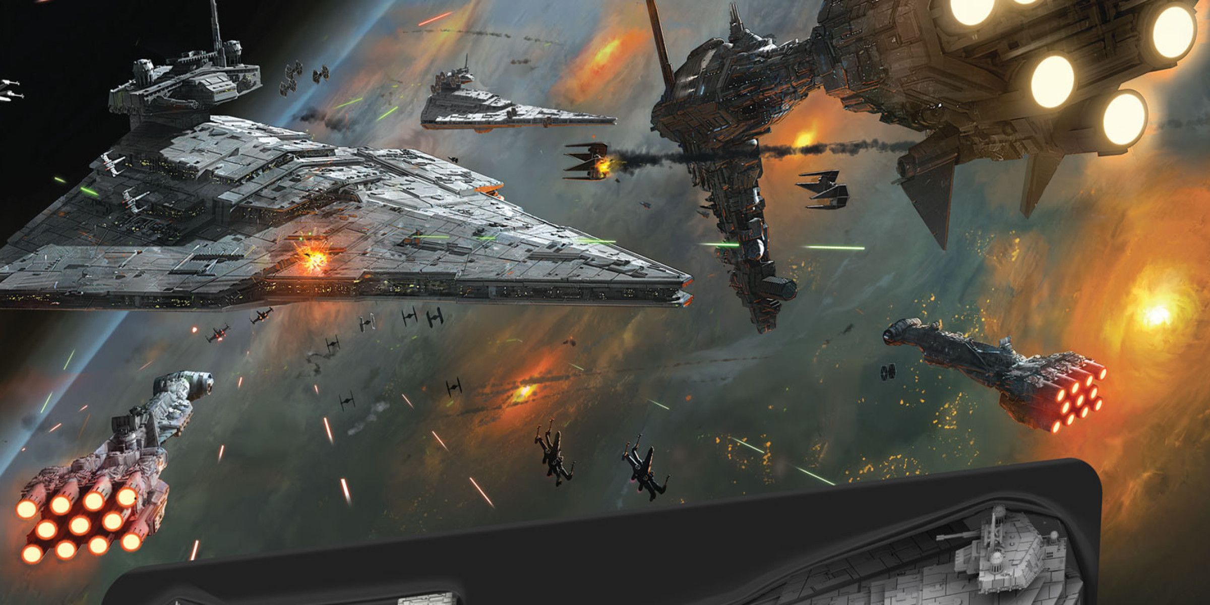 Star Wars Space Battle Background