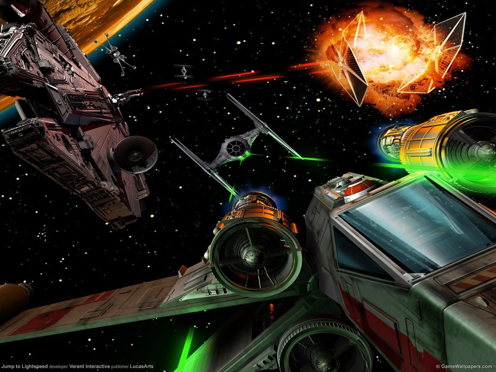 Star Wars Millennium Falcon Space Ship Combat Action Adventure Wallpaper Widescreen HD, Wallpaper13.com