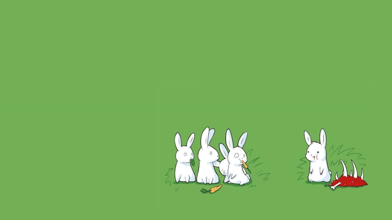 cannibal bunnies. Bunny wallpaper, Funny facebook cover, Rabbit wallpaper