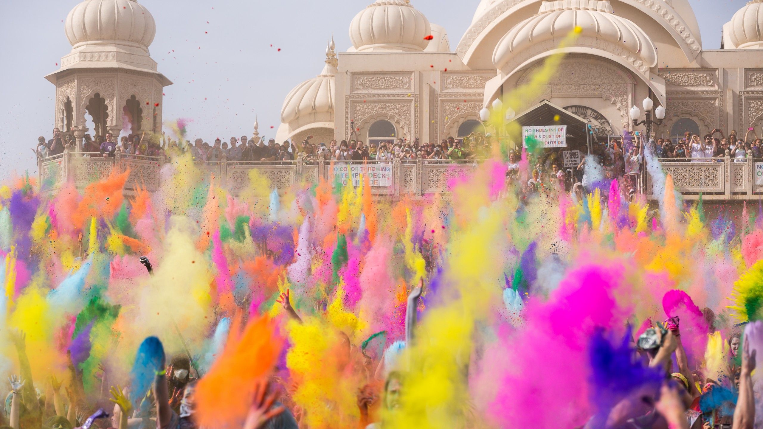 Wallpaper Holi Festival Of Colours, Indian holiday, spring, life, new moon, Holika, colored powder, event, Holidays
