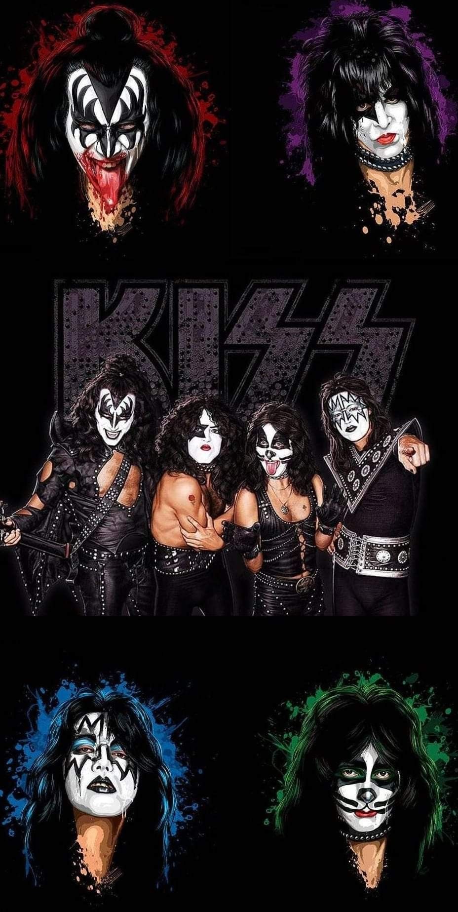 KISS the best rock band on earth !!!. Band wallpaper, Kiss rock bands, Kiss album covers