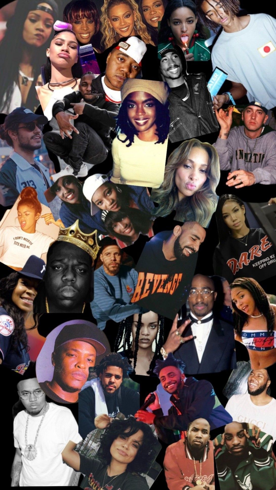 HD wallpaper collage gangsta hip hop pop poster rap rapper rock   Wallpaper Flare