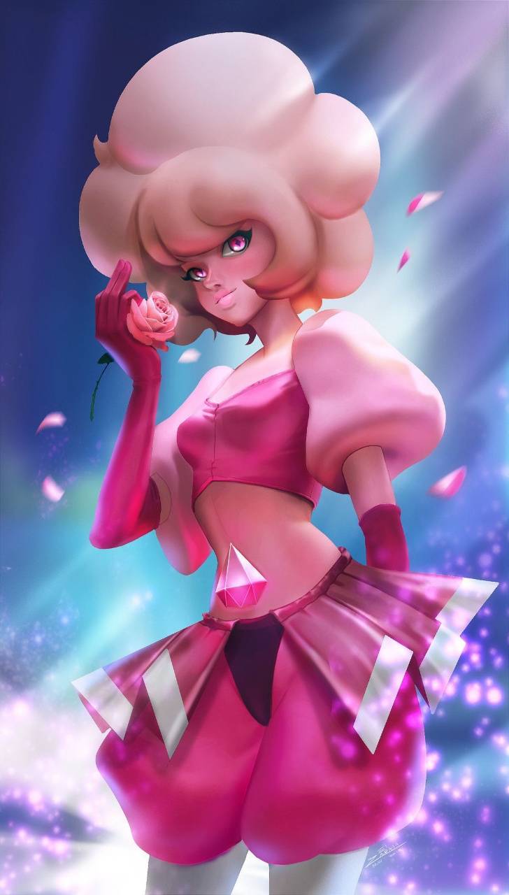 Pink Diamond 3D wallpaper