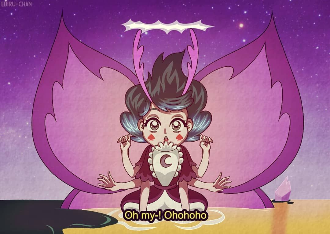 Eclipsa Butterfly form 90's anime style.
