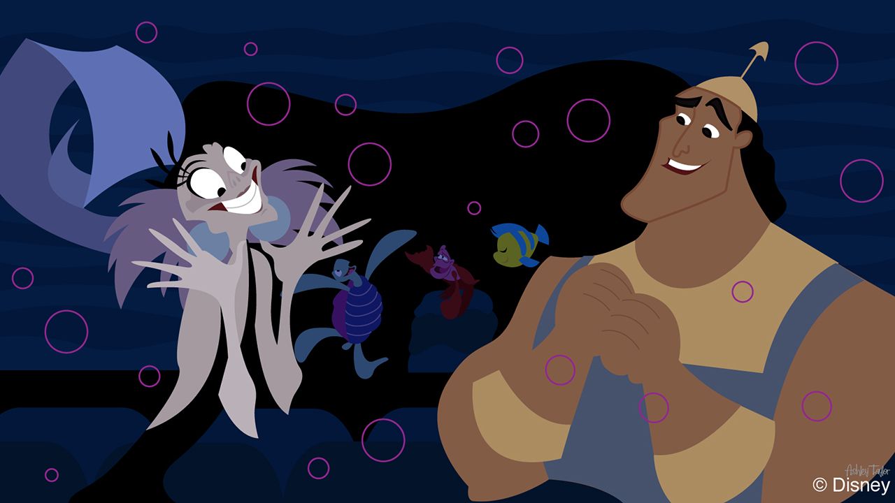 Disney Doodle: Kronk and Yzma See Voyage of the Little Mermaid. Disney Parks Blog