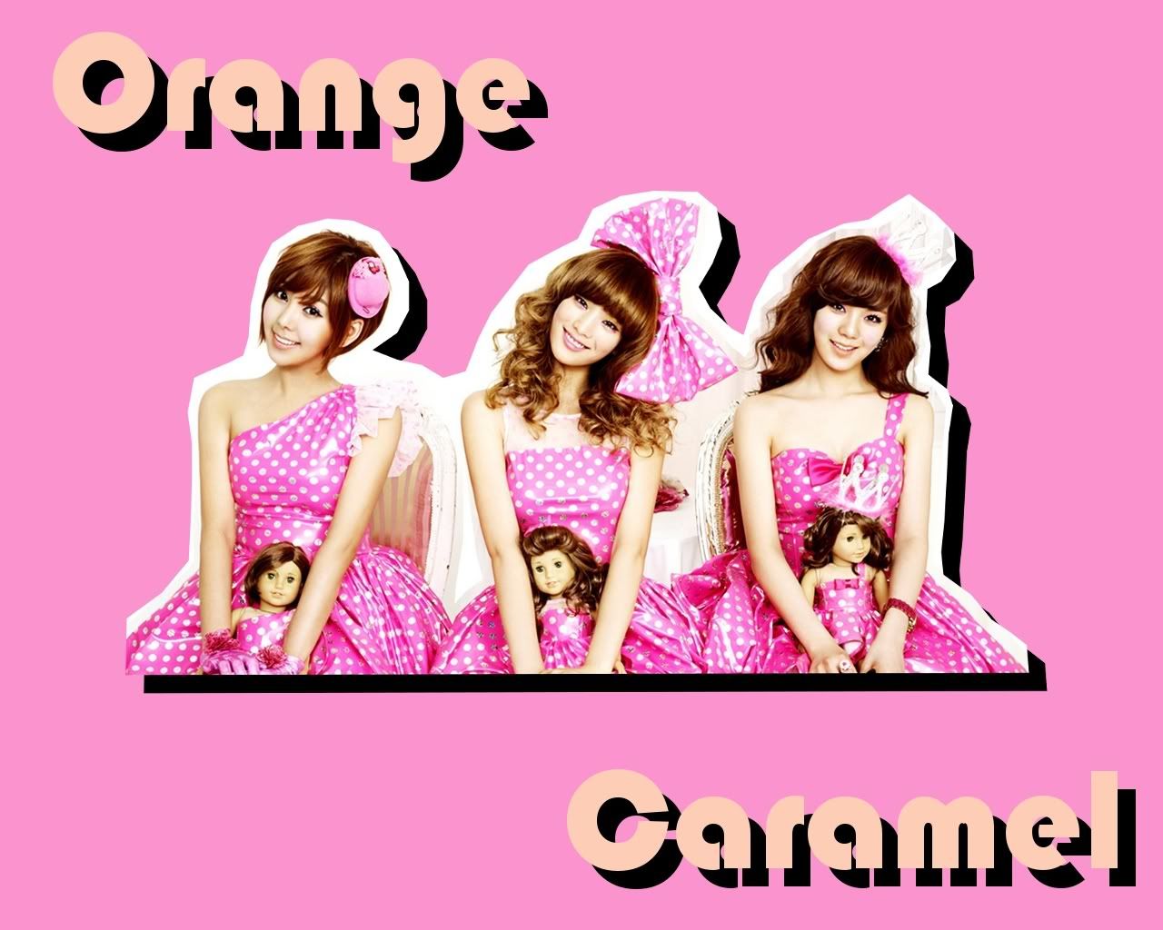 Orange Caramel Magic Girl HD Wallpaper