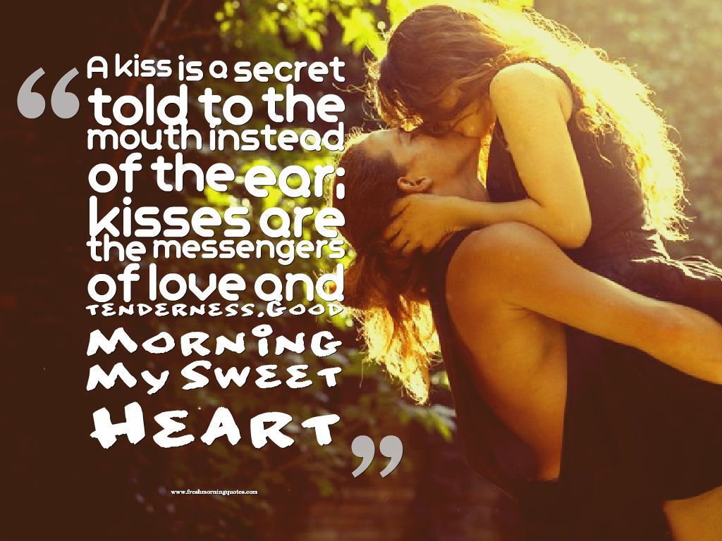 Good Morning Romantic Kiss Image for Couples. Good morning quotes for him, Romantic good morning quotes, Funny good morning quotes