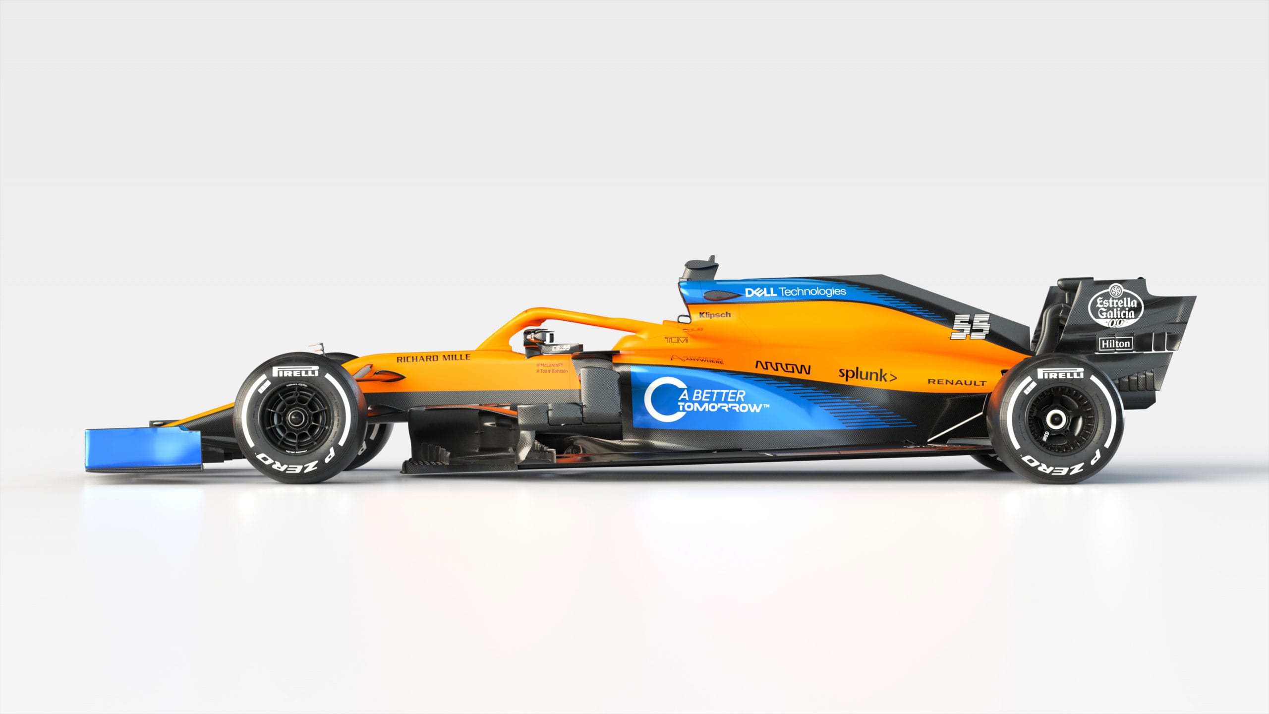 McLaren F1 Team launch their new car for 2020 MCL35 Checkered Flag