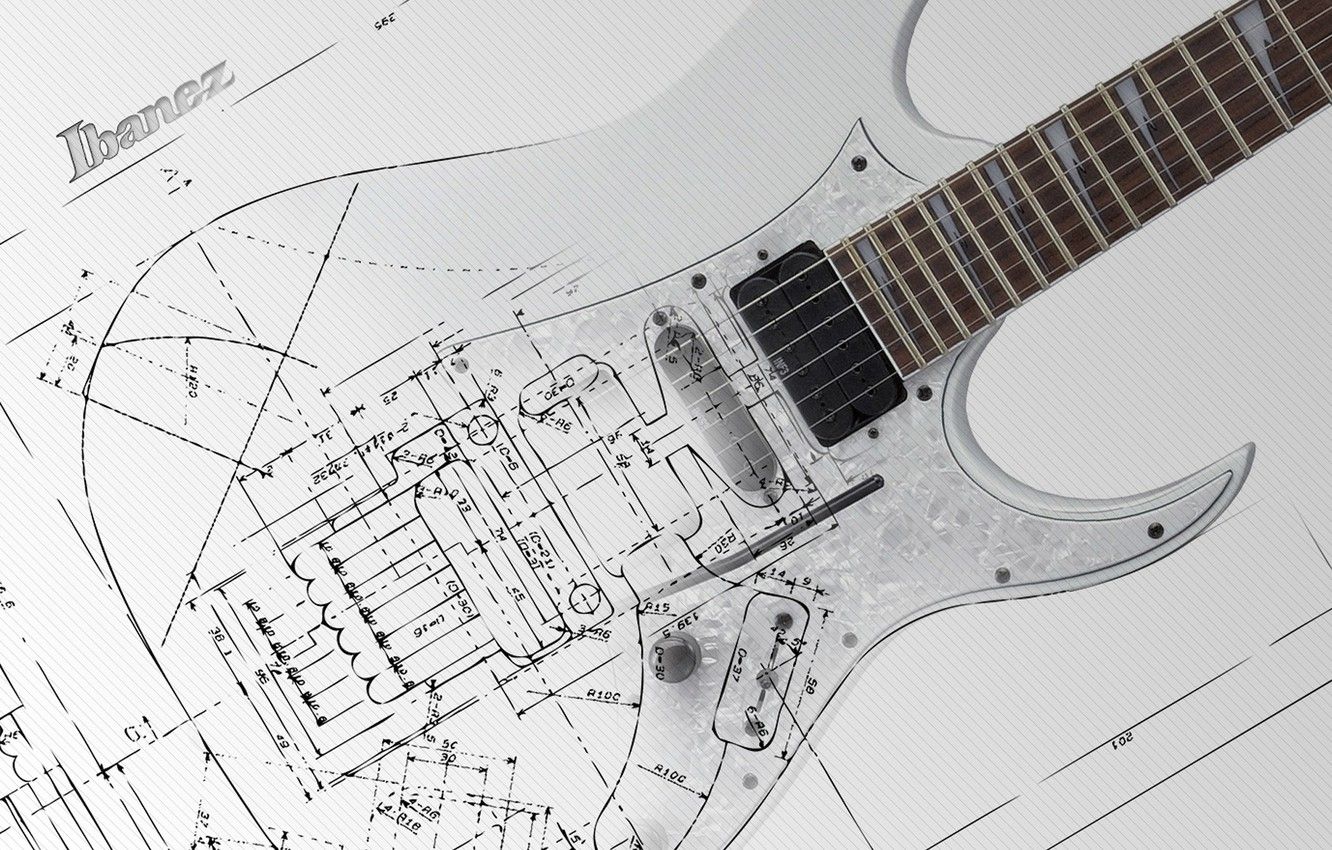 NS_4019 Wallpaper Electric Guitar Plan Diagram Drawing Wallpaper Music Schematic Wiring