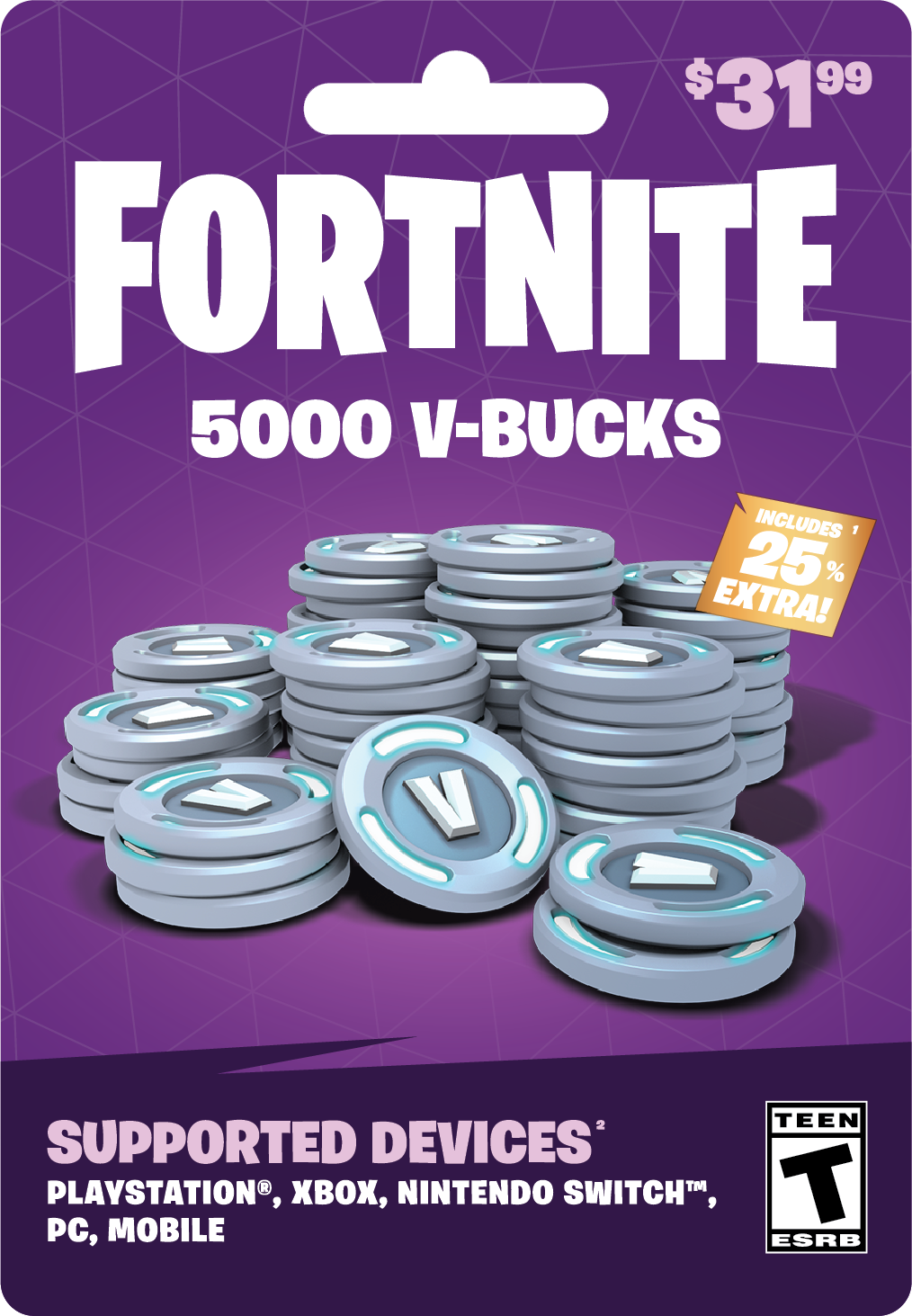 Fortnite 000 V Bucks, $31.99 Physical Card, Gearbox.com. In Game Currency, Currency Card, Xbox Gift Card