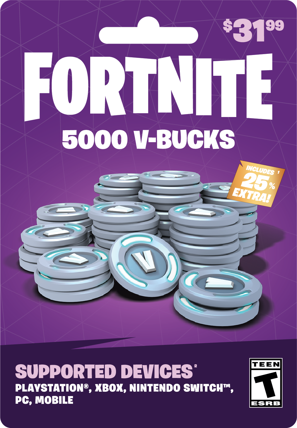 Fortnite 000 V Bucks, $31.99 Physical Card, Gearbox.com. In Game Currency, Currency Card, Xbox Gift Card