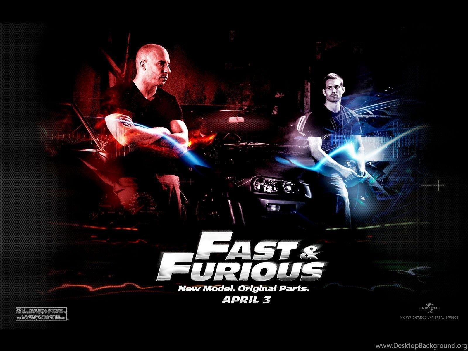 Fast Furious Vin Diesel Paul Walker Wallpaper Desktop Background