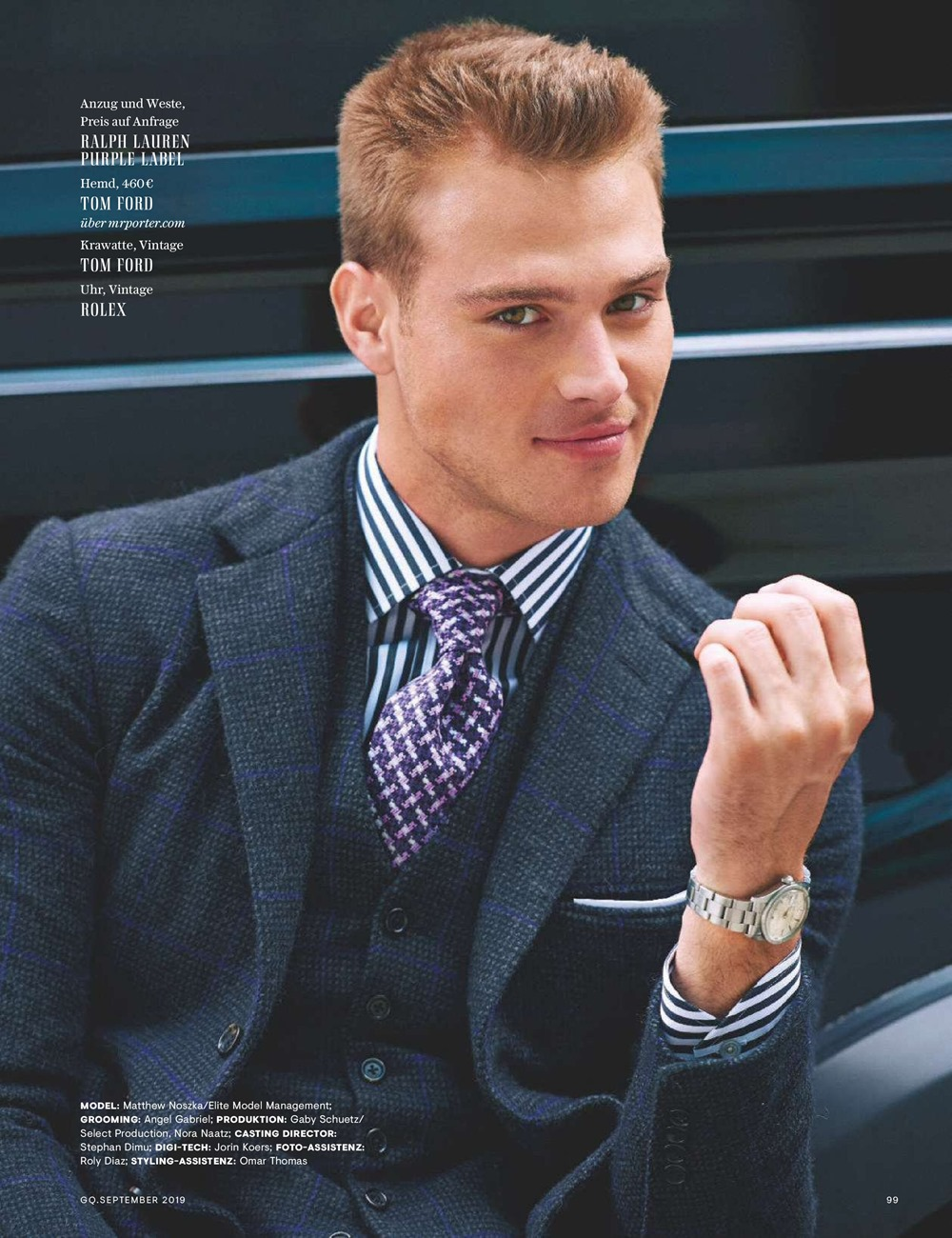 GQ GERMANY: Matthew Noszka by Philip Vogelenzang. Photography poses for men, Germany fashion, New style suits