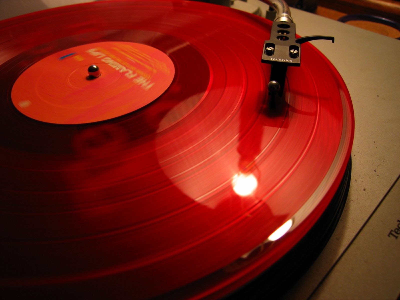 Red Vinyl Record HD Wallpaper