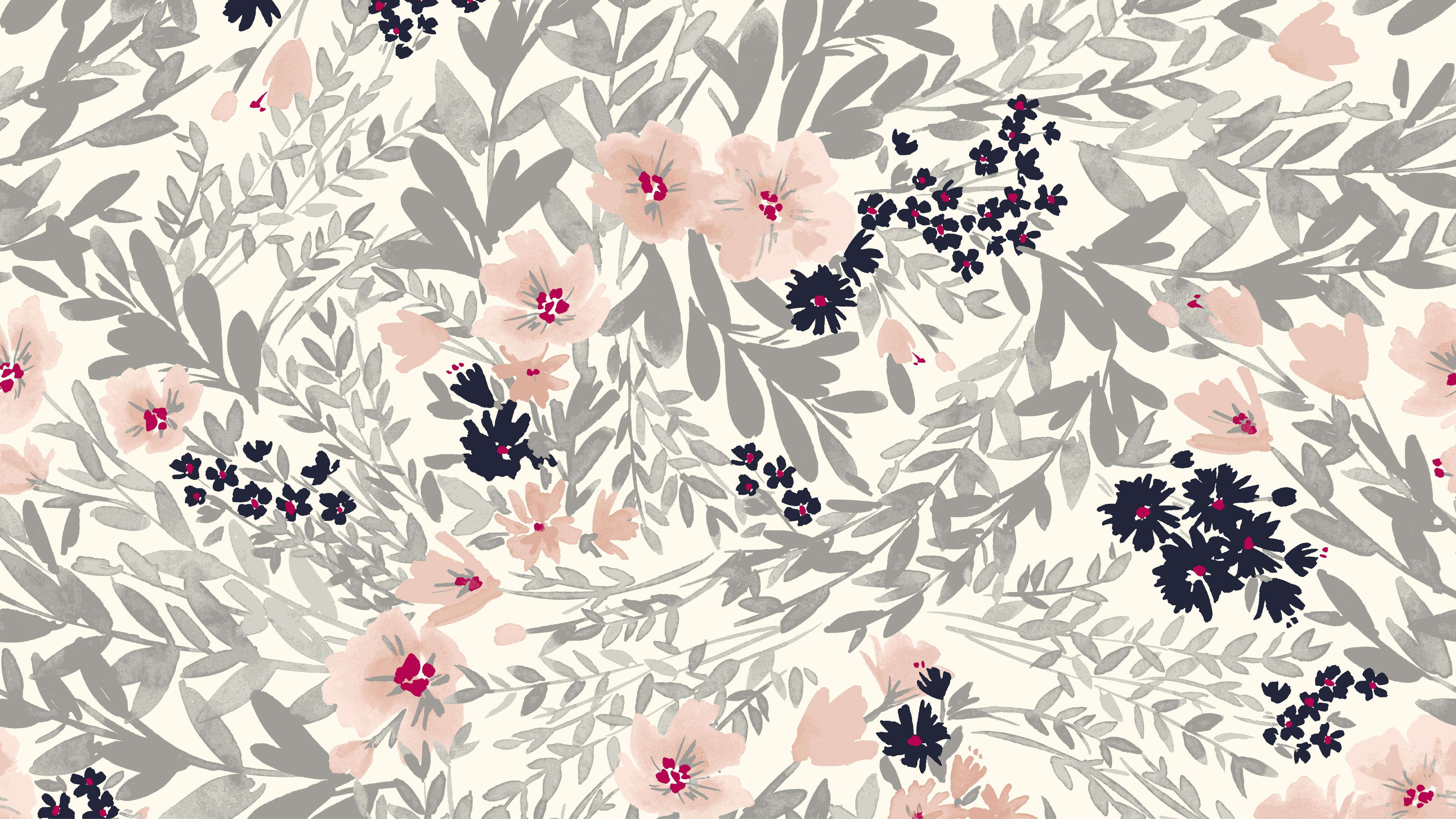 Floral Print Wallpaper for Desktop. Floral Print Wallpaper, Print Wallpaper and Colorful Leopard Print Wallpaper