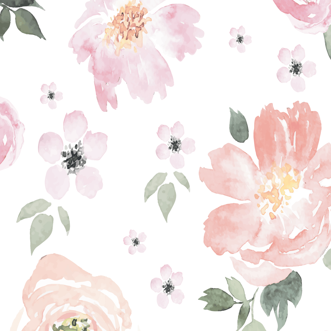 Jolie Wallpaper Mural. Floral Wallpaper for Nursery