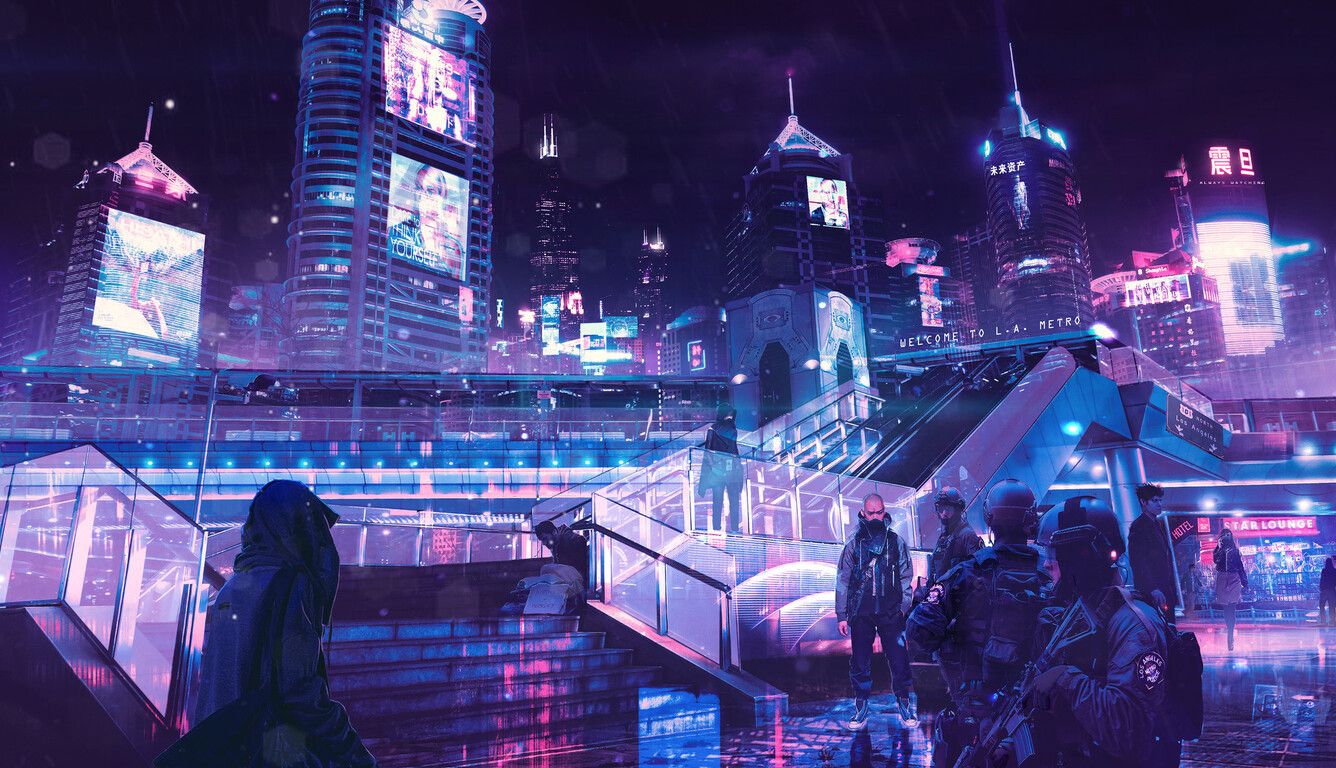 Cyberpunk Neon City Laptop HD HD 4k Wallpaper, Image, Background, Photo and Picture