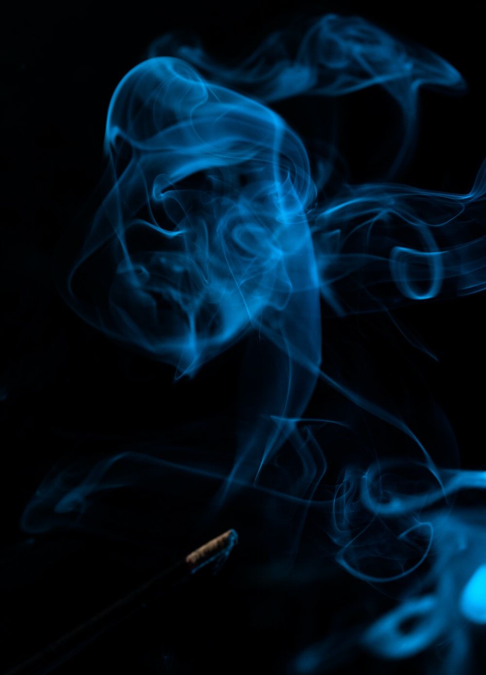 Blue Smoke Background. Download Free Image