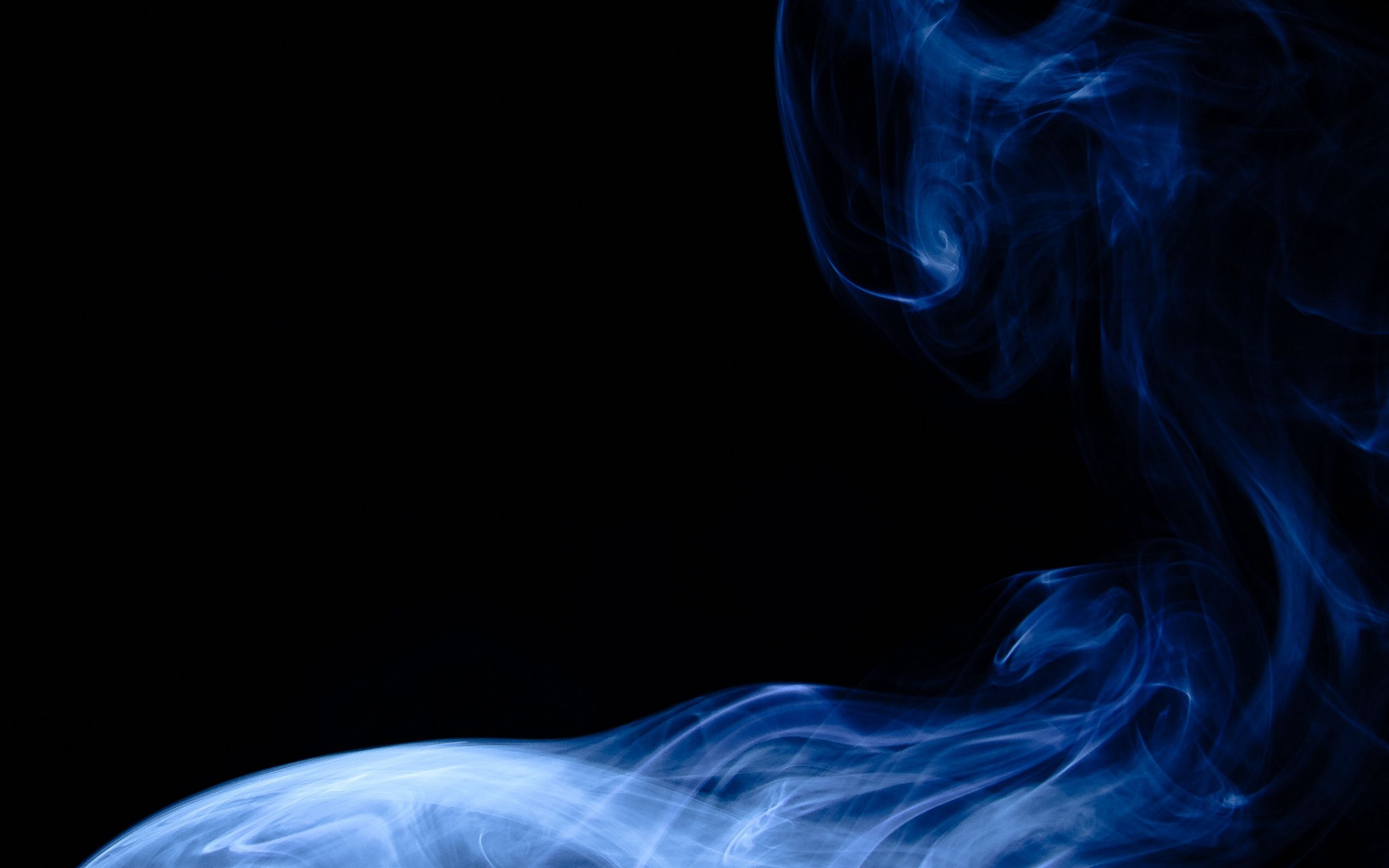 Black And Blue Smoke Background