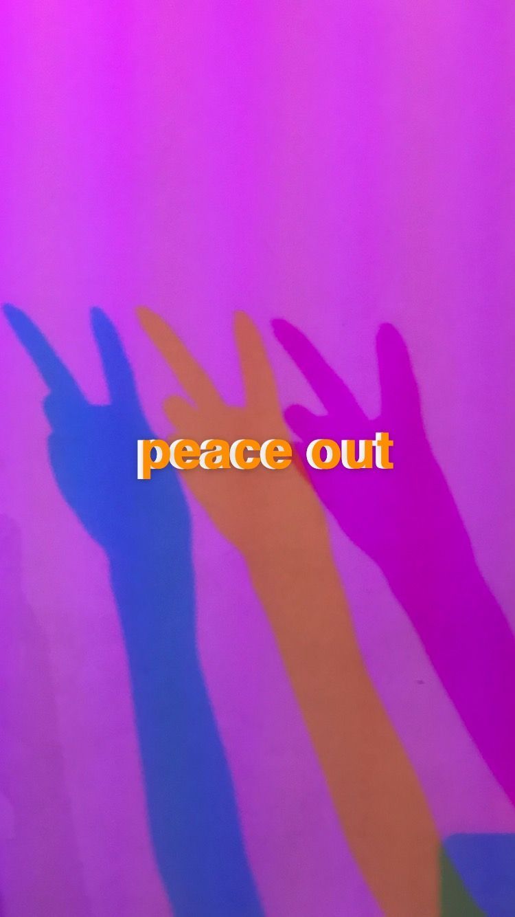 peace out ✌️. Wallpaper, Peace, Logos