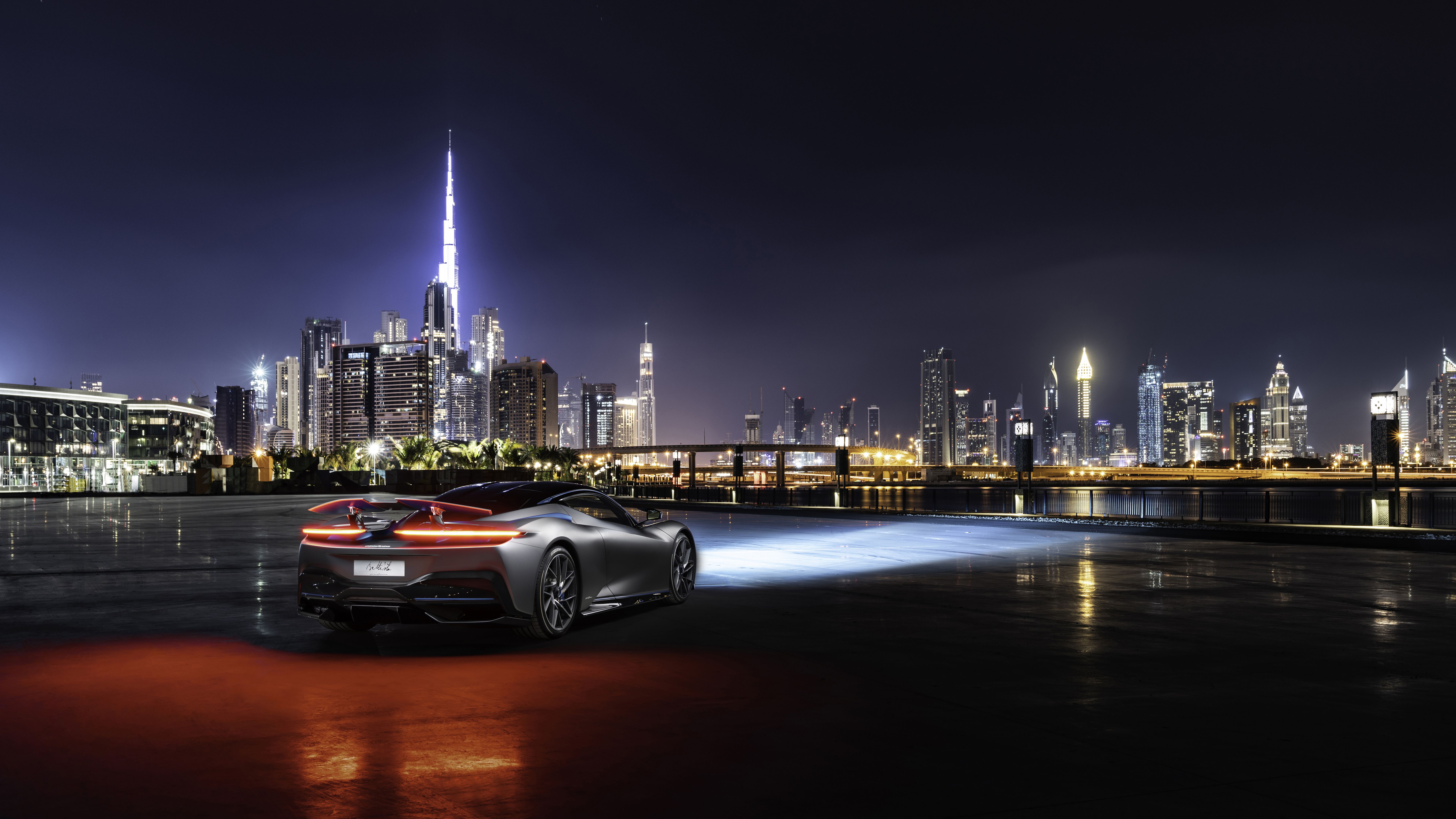 Pininfarina Battista 2019 Dubai 4K 8K Wallpaper. HD Car Wallpaper