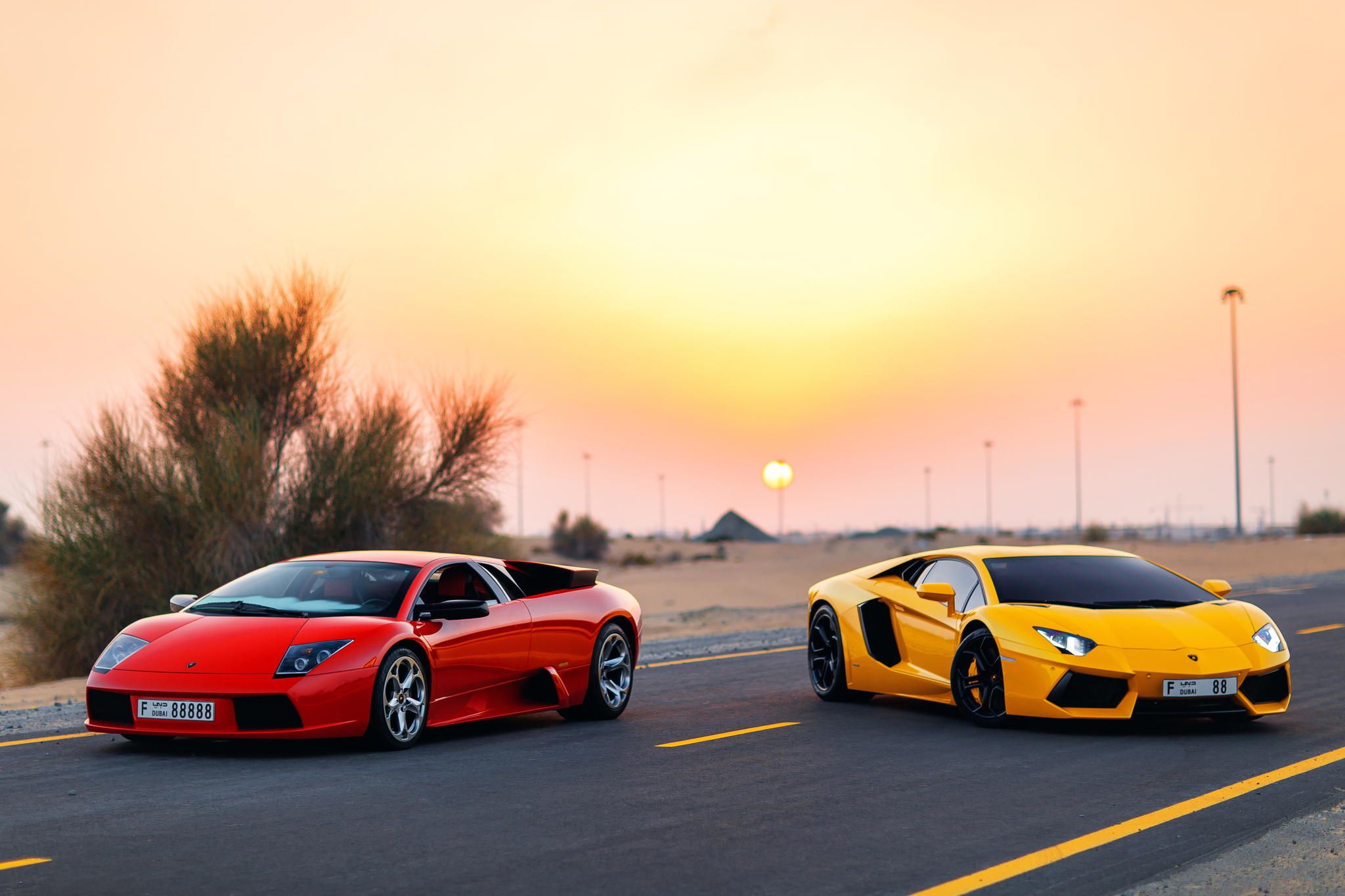 Wallpaper Dubai, Lamborghini, Aventador, Murciélago background