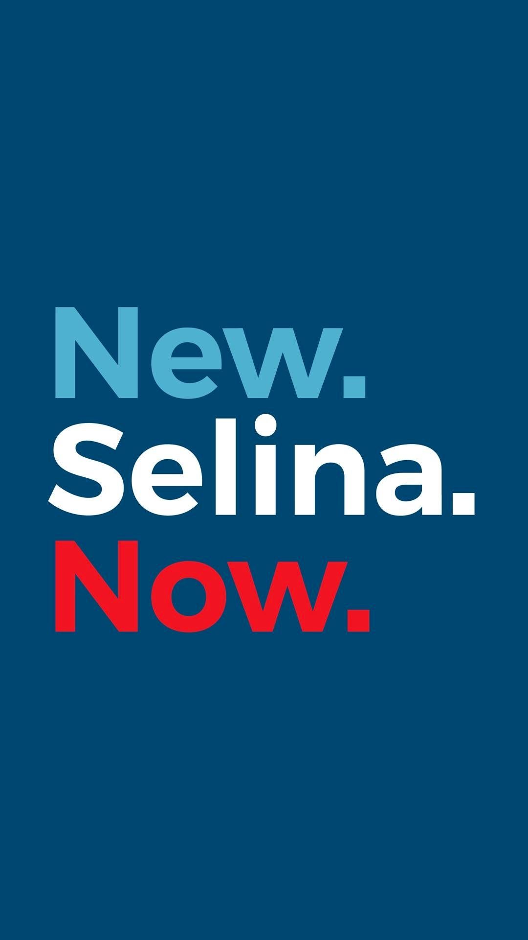 New. Selina. Now. phone wallpaper