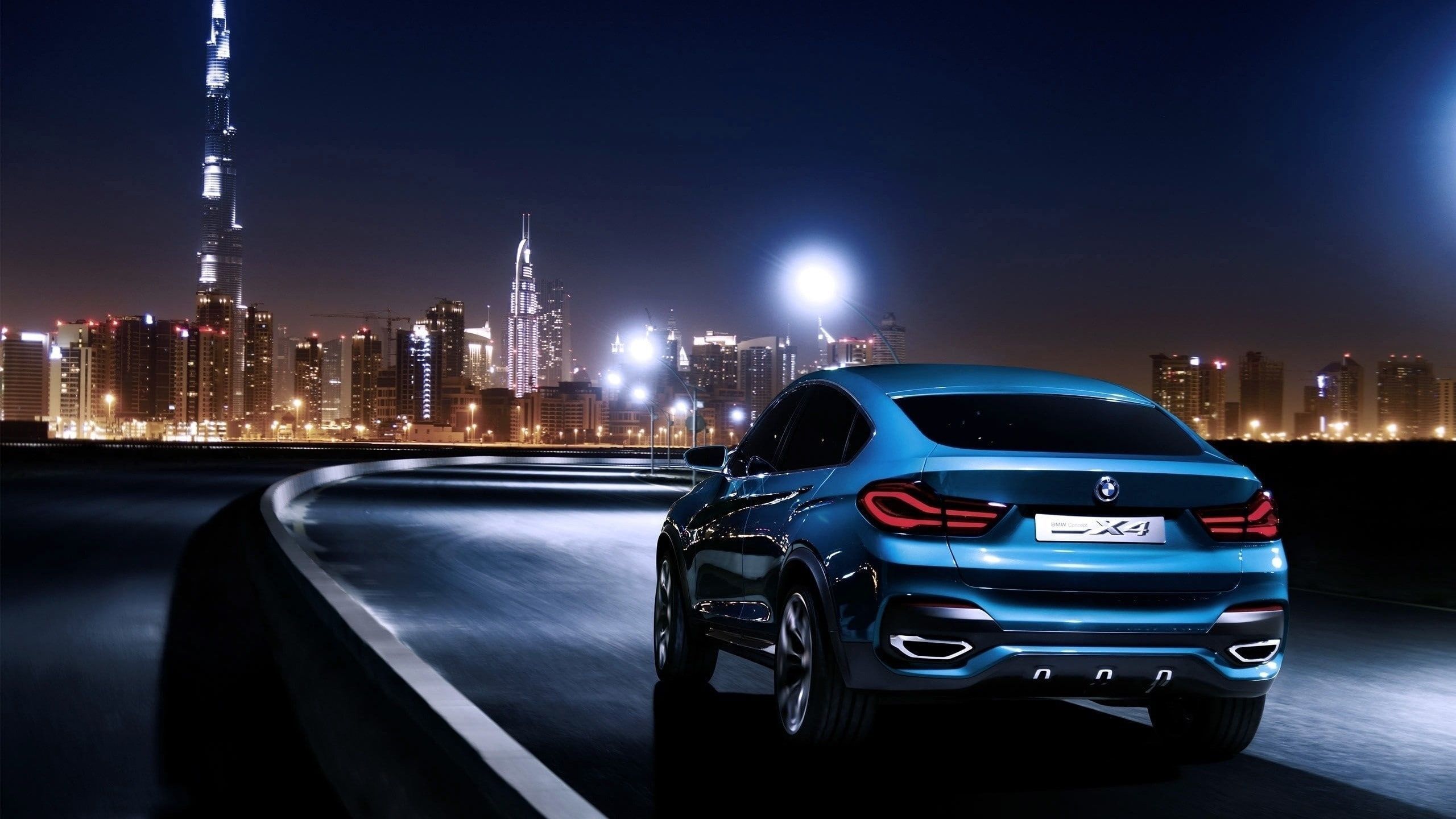 Blue BMW X4 Rear #suv #drive #city #dubai #night K #wallpaper #hdwallpaper #desktop. Bmw, Bmw x Car