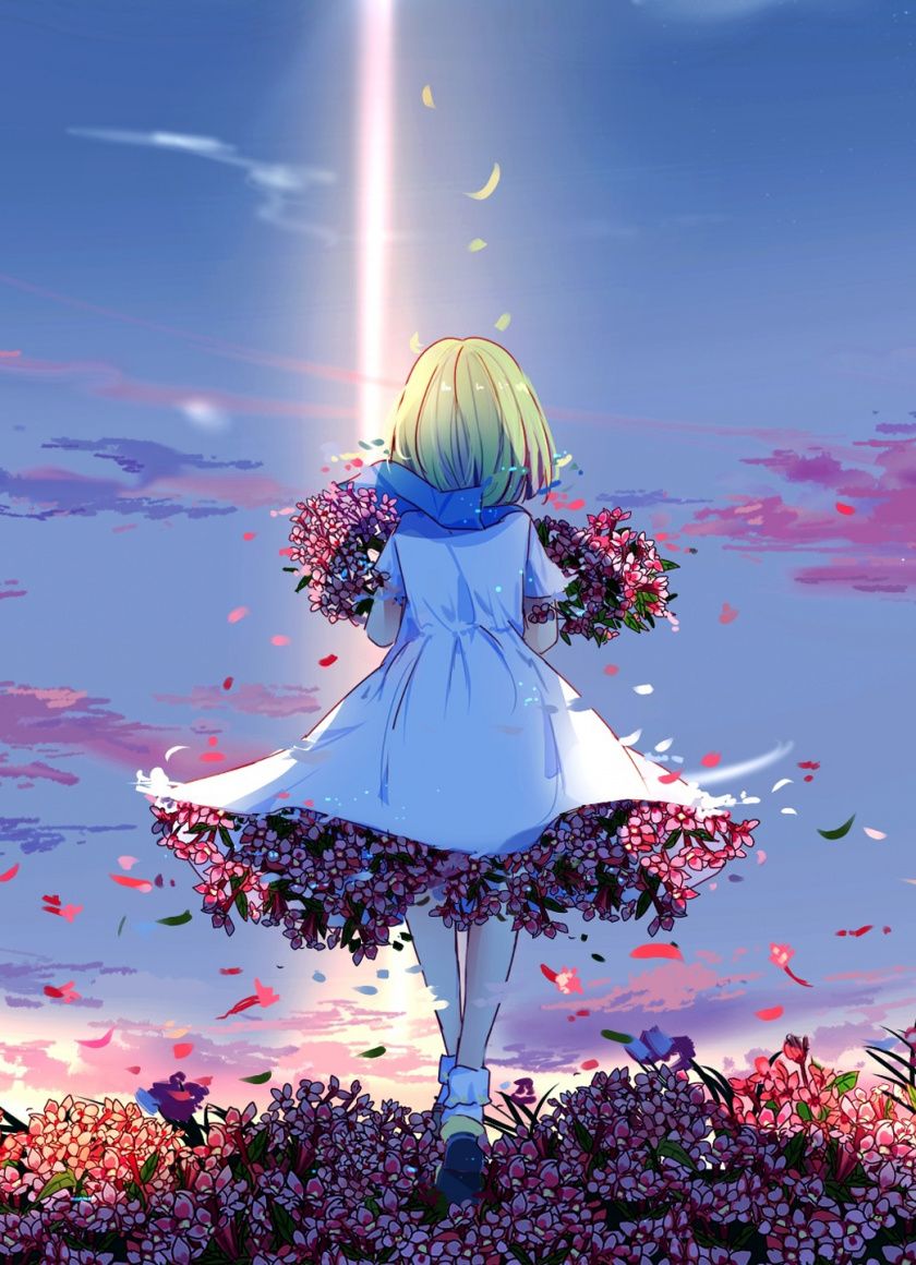 Wallpaper spring anime garden images for desktop section арт  download