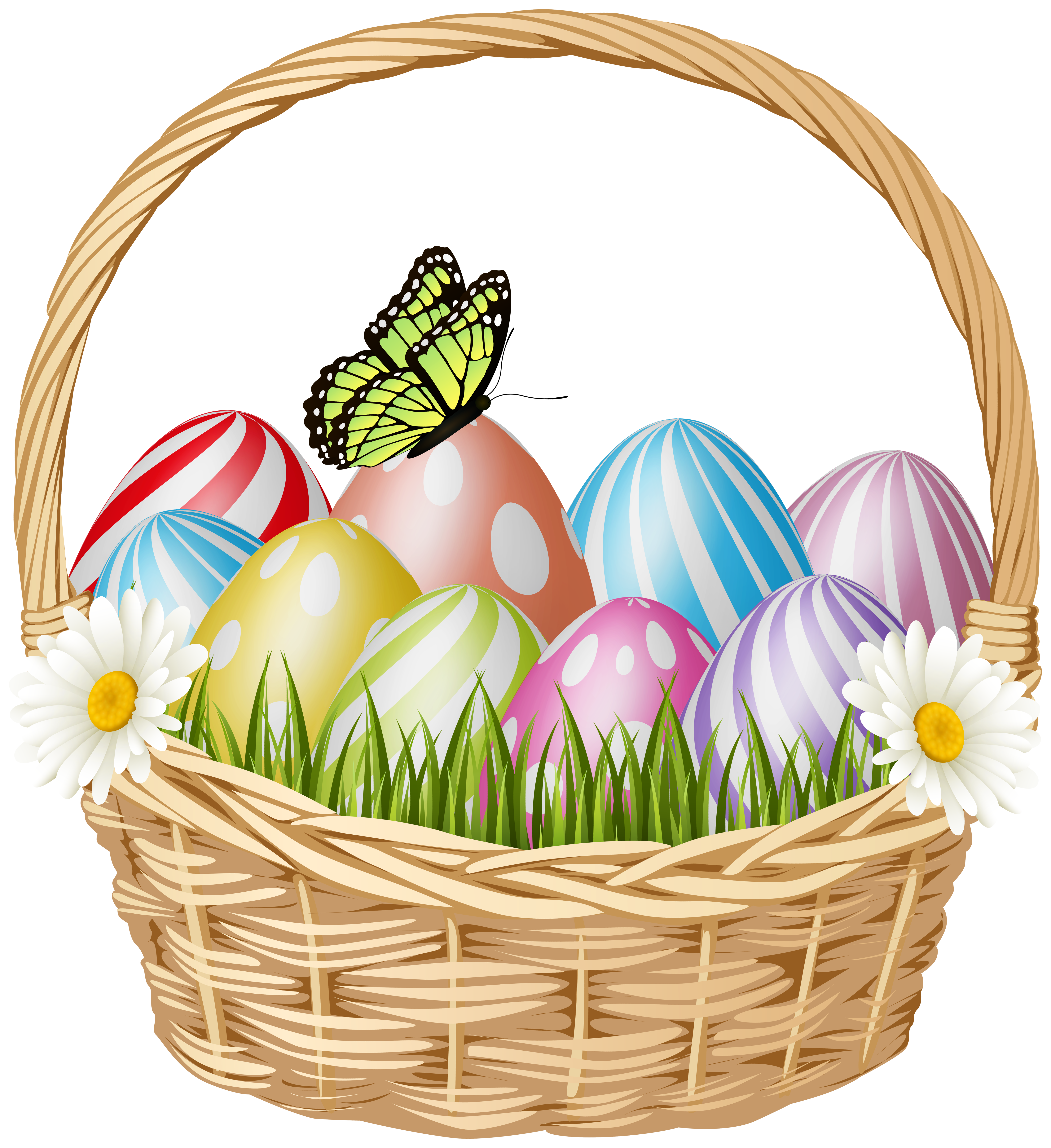 Beautiful Easter Basket Clipart Image Quality Image And Transparent PNG Free Clipart