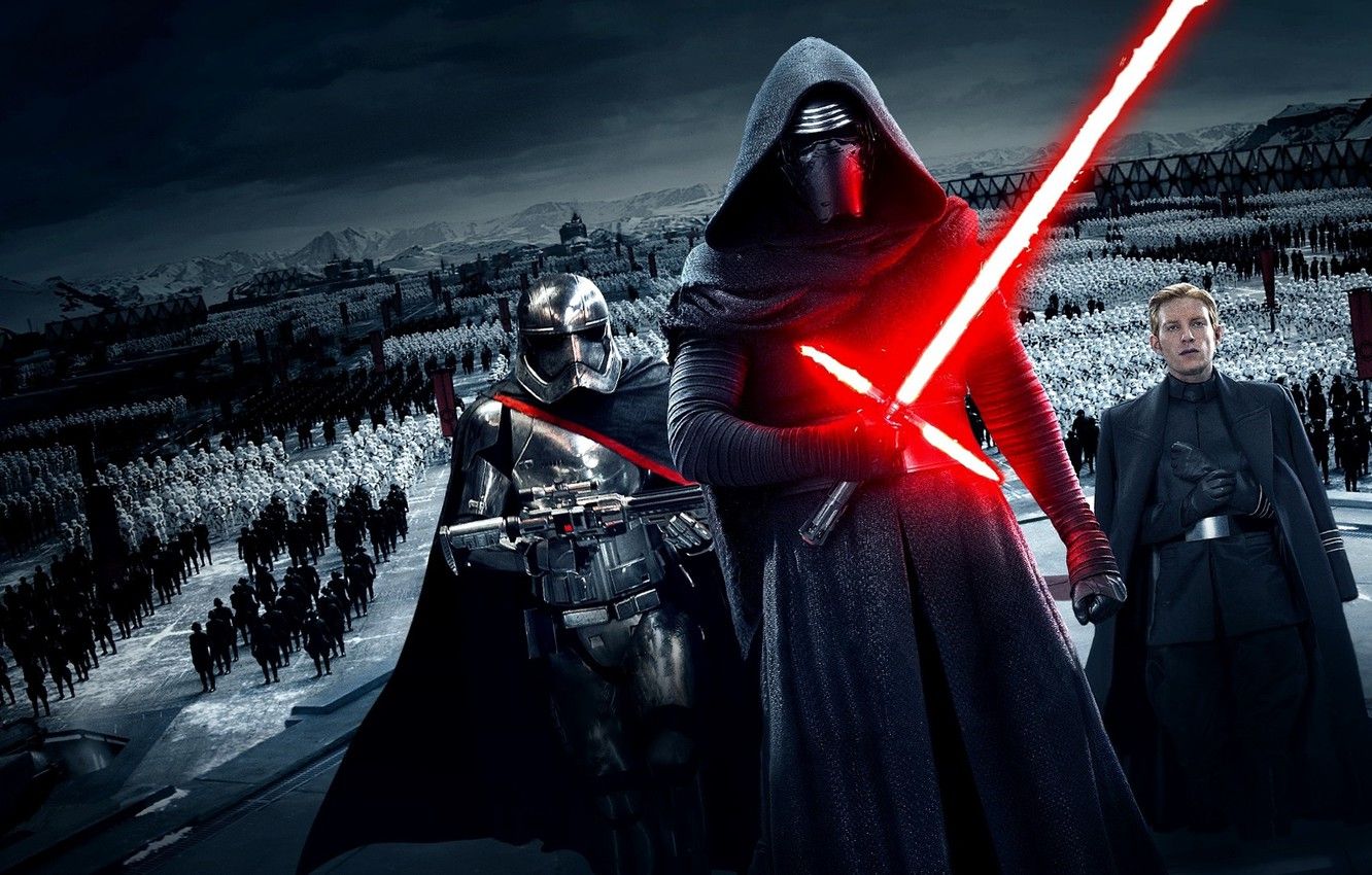 Wallpaper Star Wars, stormtrooper, lightsaber, sith, episode 7, Kylo Ren, Force Awakens, First Order image for desktop, section фильмы