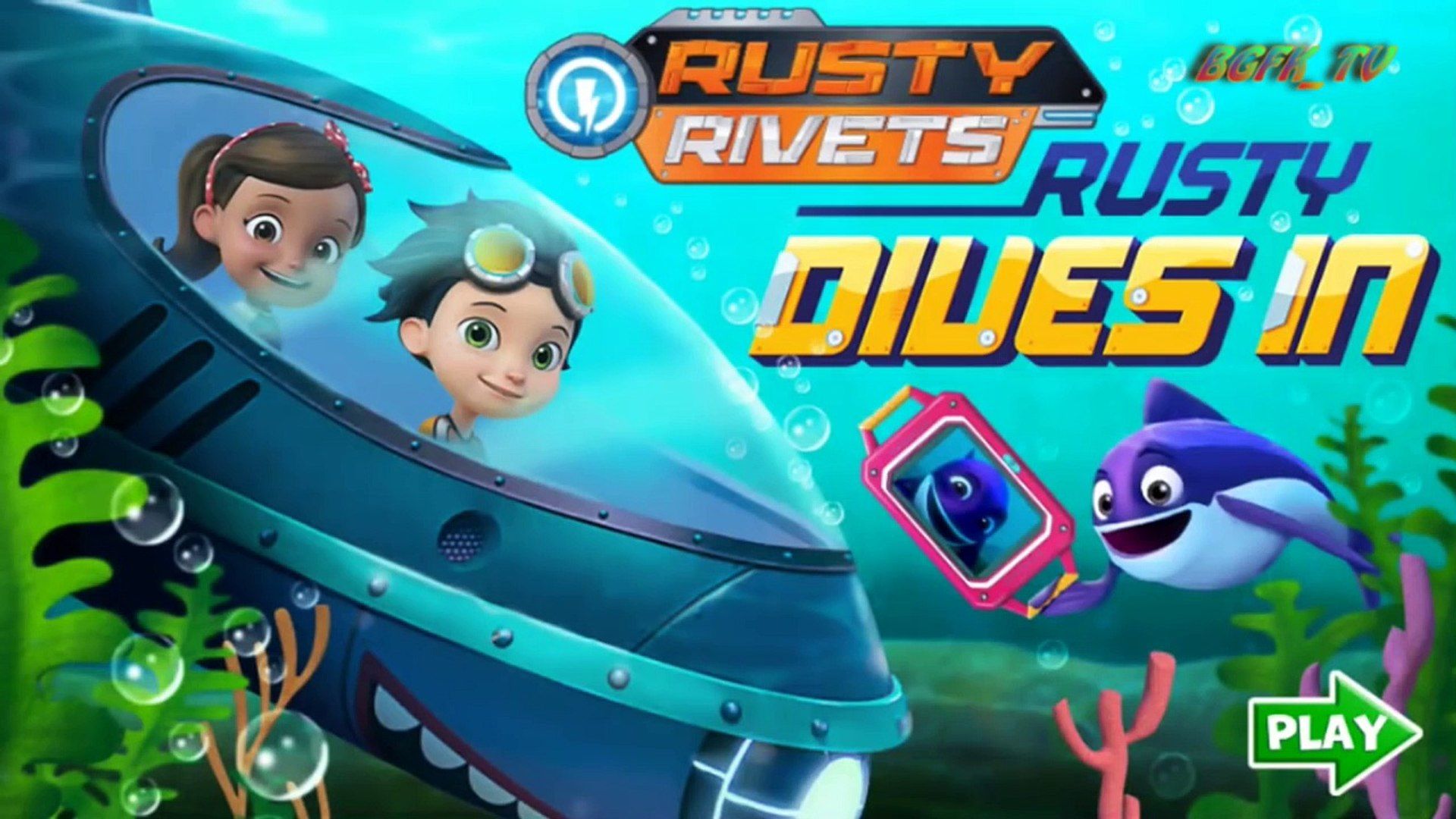 Nickelodeon Rusty Rivets Game Rusty Dived In Full HD Video Underwater Rescueéo Dailymotion