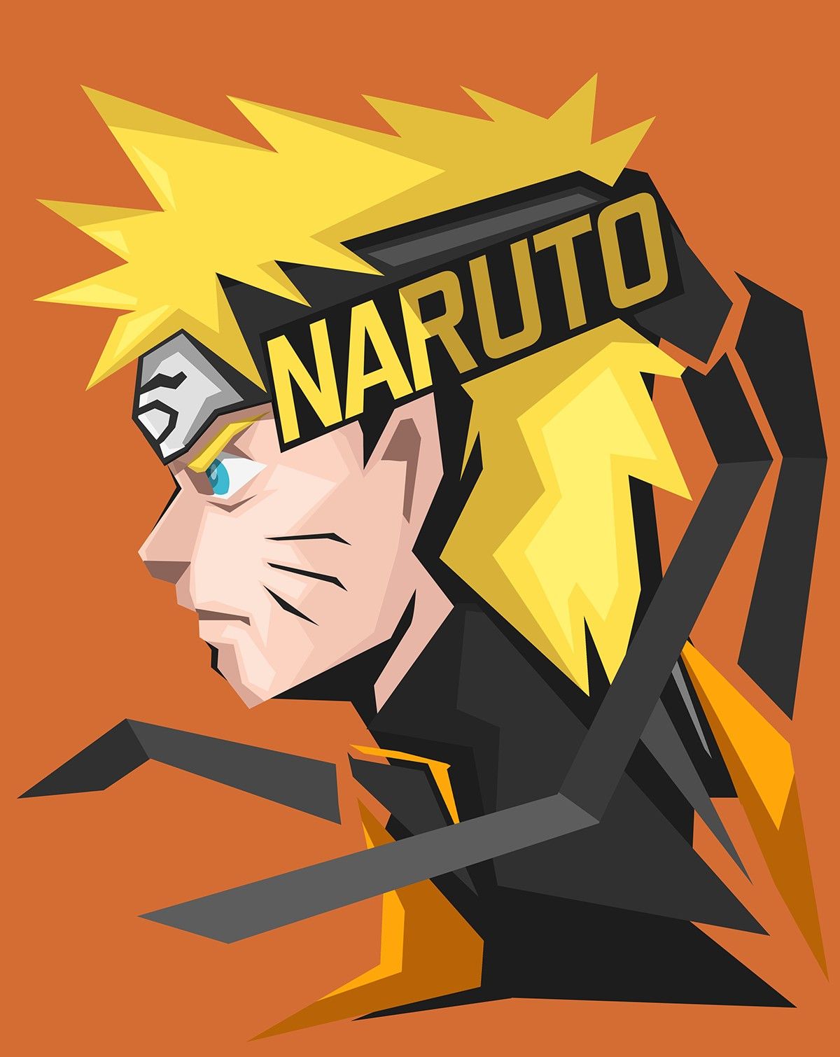 Uzumaki Naruto, Anime, Orange background Wallpaper HD / Desktop and Mobile Background