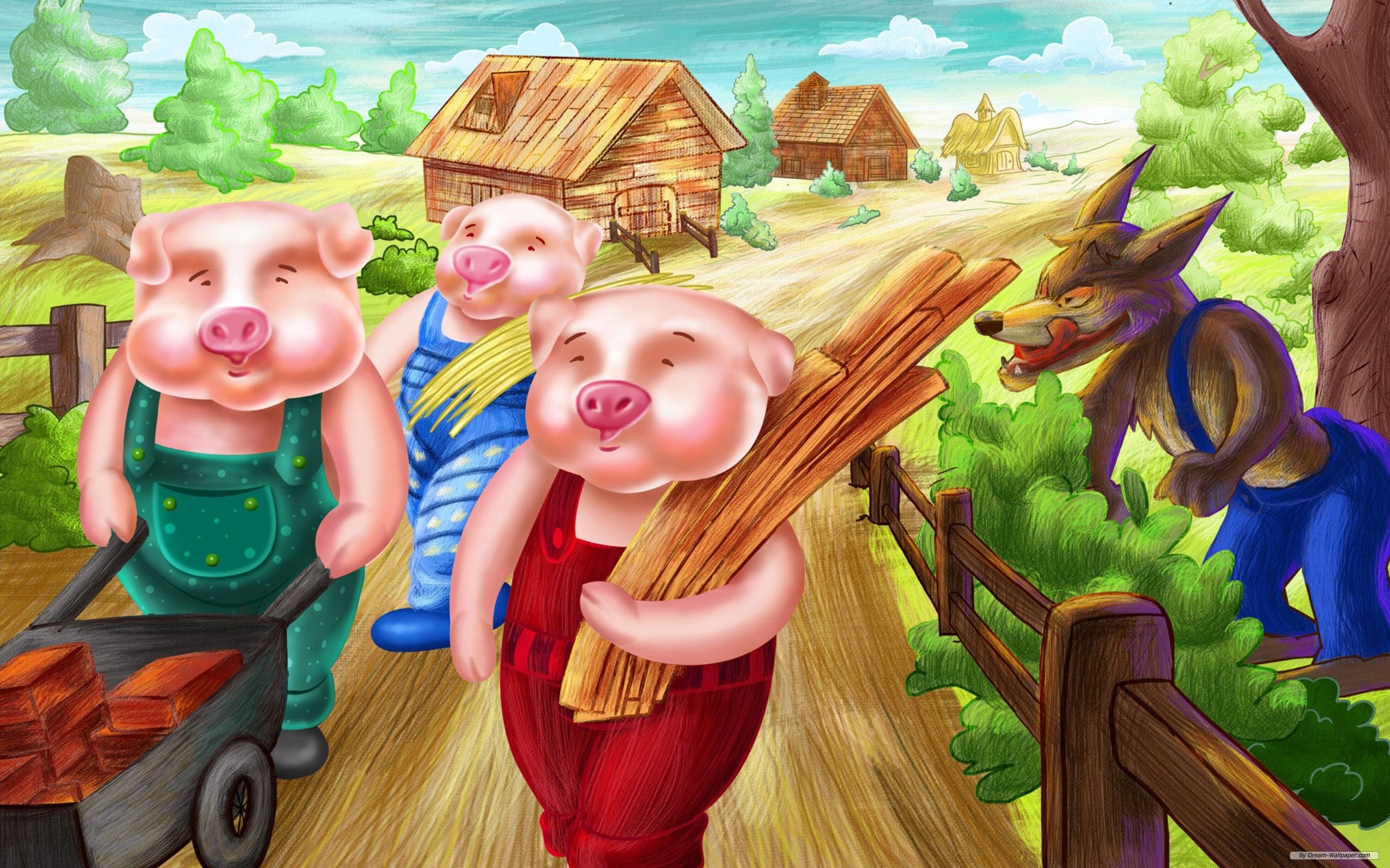 Three Little Pigs Wallpaper (7448)