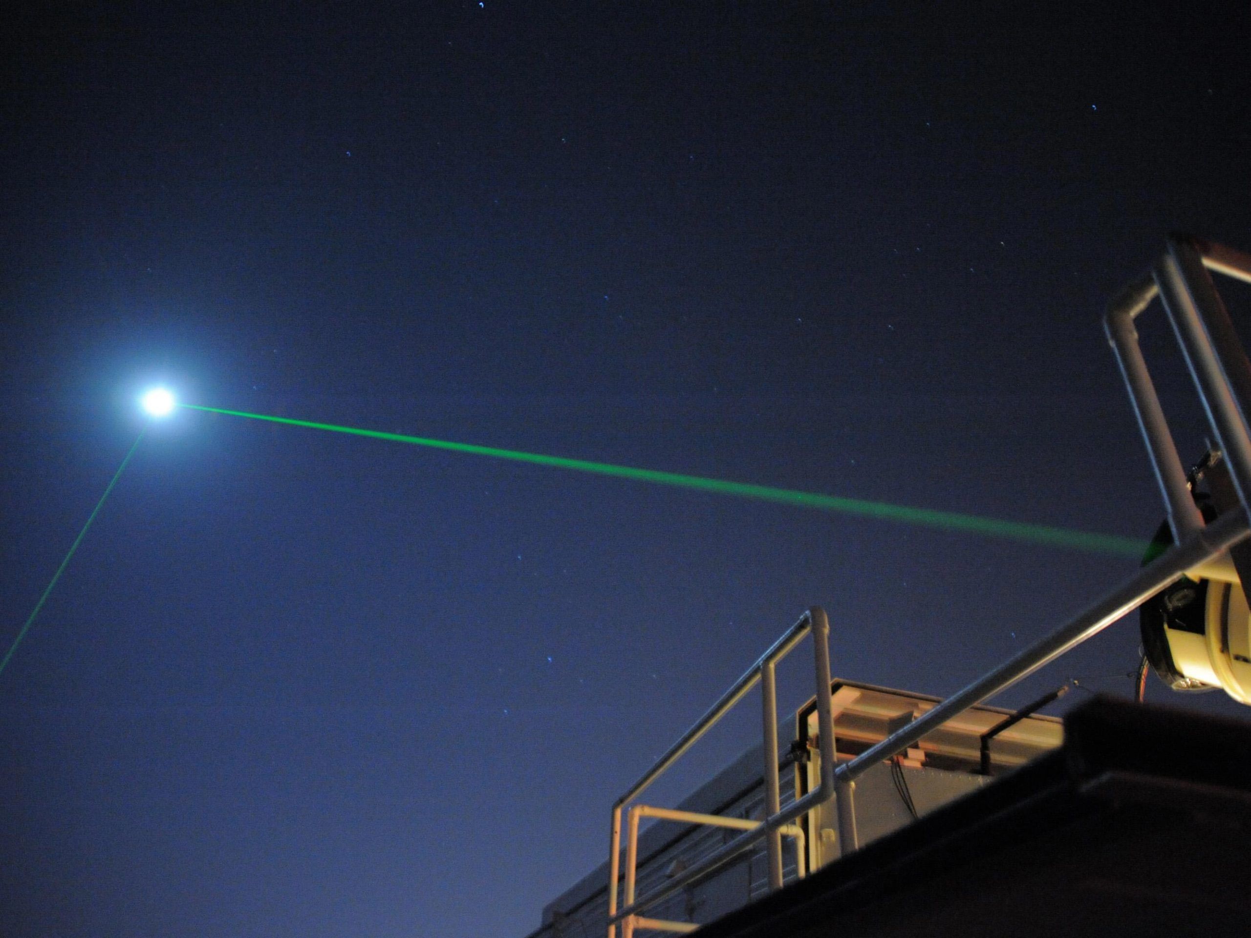 NASA Launched Laser Beams at the Moon