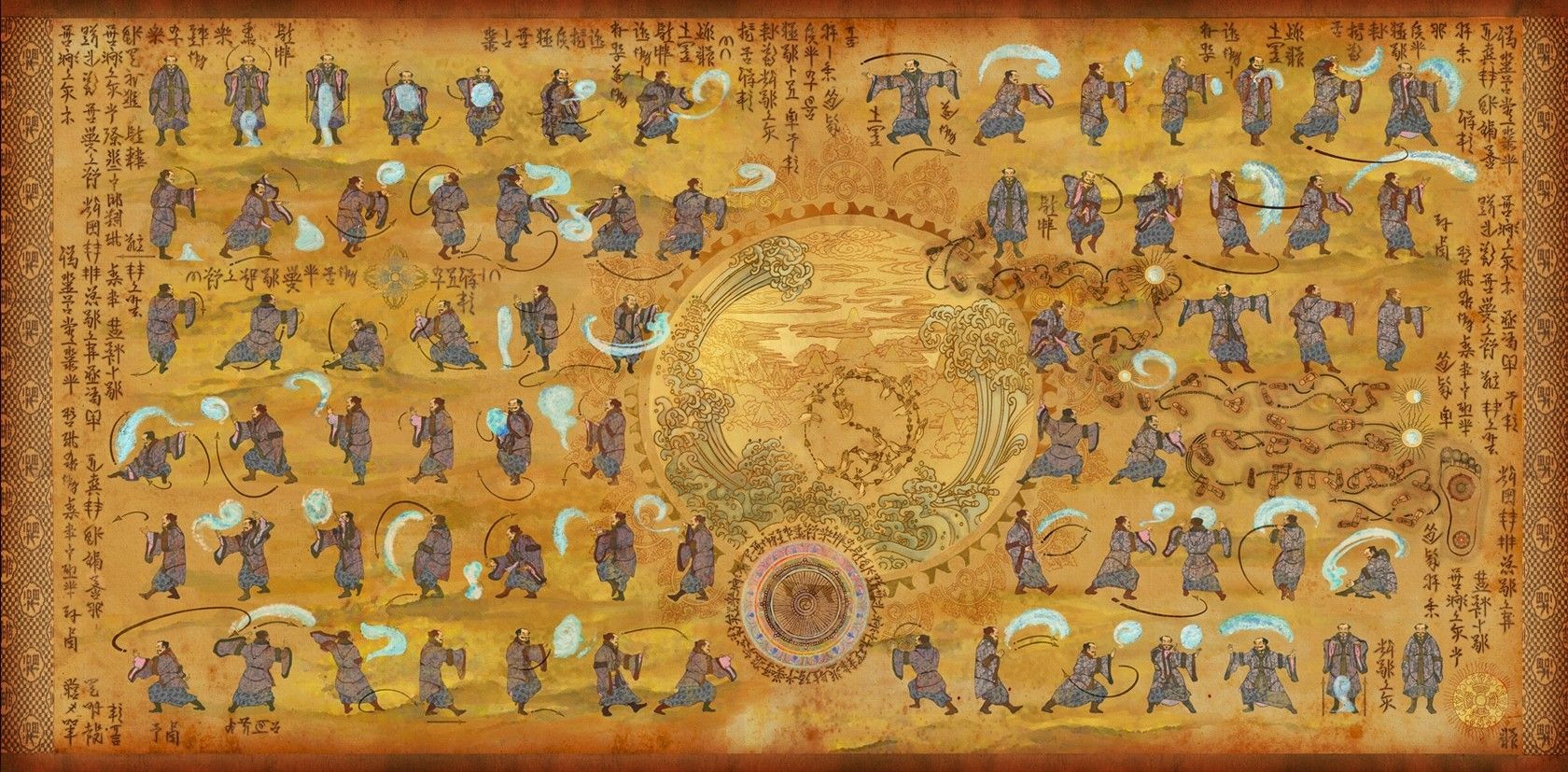 Wallpaper, painting, anime, Avatar The Last Airbender, ART, material, carving, relief, ancient history, modern art, tapestry 1680x827