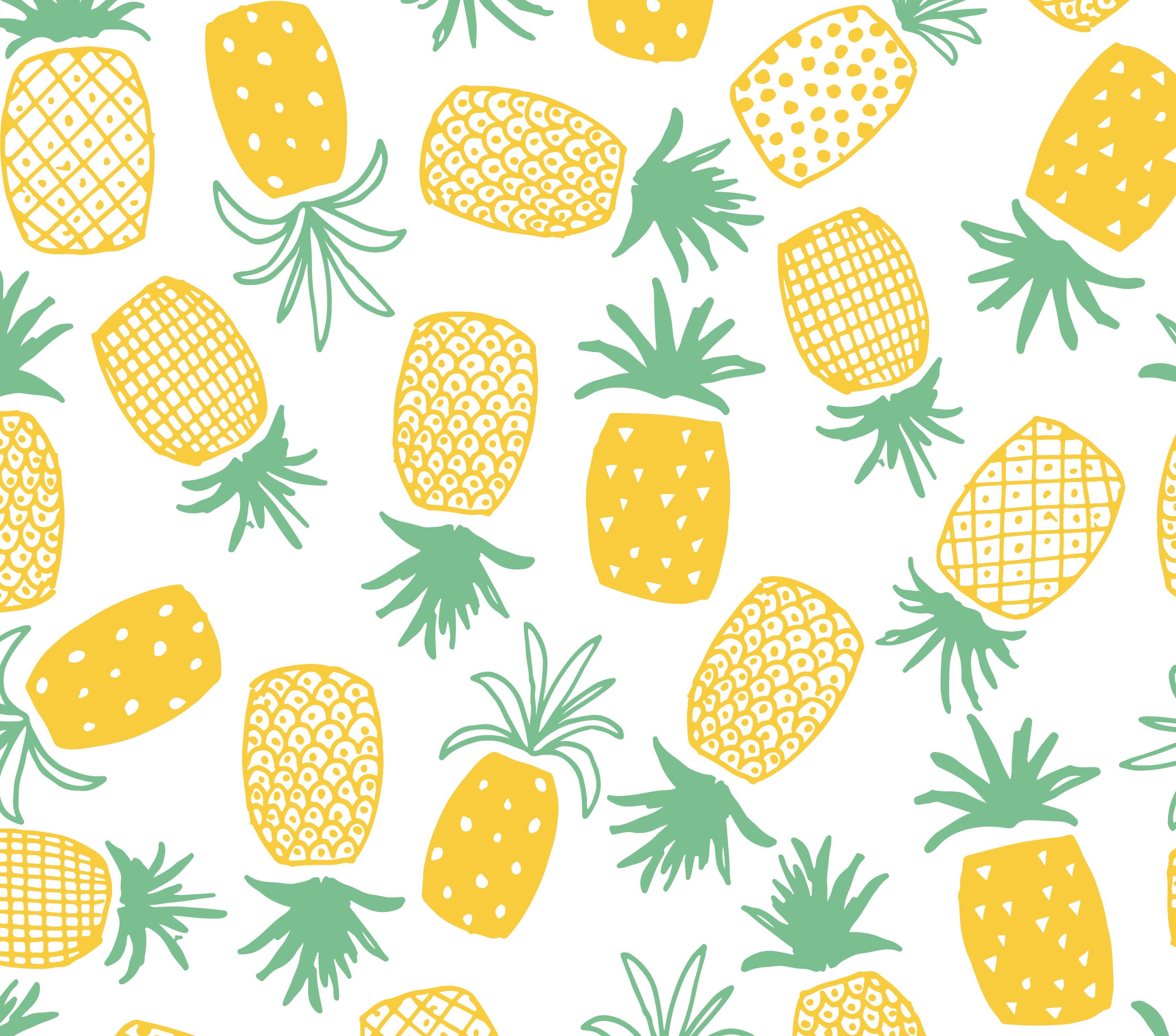Pineapple Kawaii Wallpaper