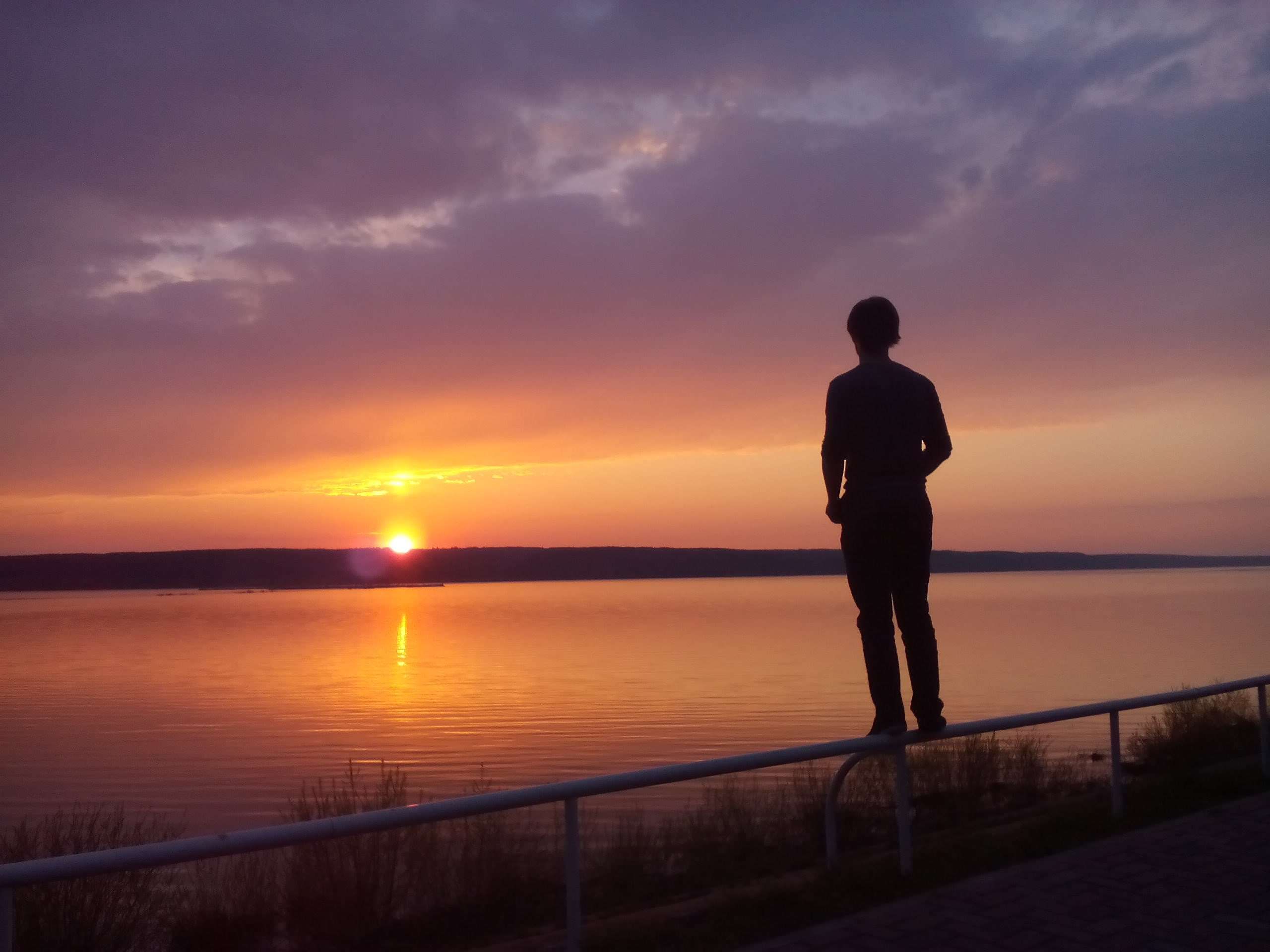 man, river, summer, sunset wallpaper. Free stock image. Tokkoro.com Amazing HD Wallpaper