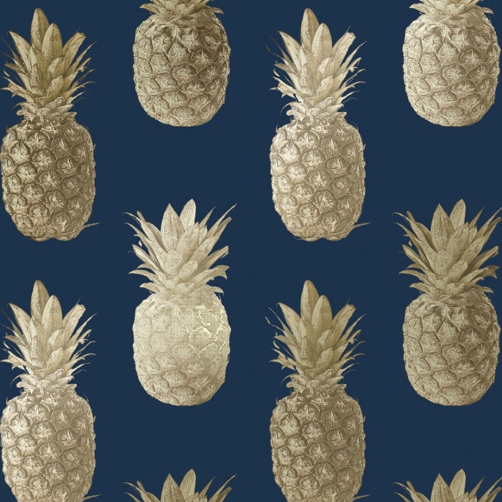 Blue Pineapple Wallpaper