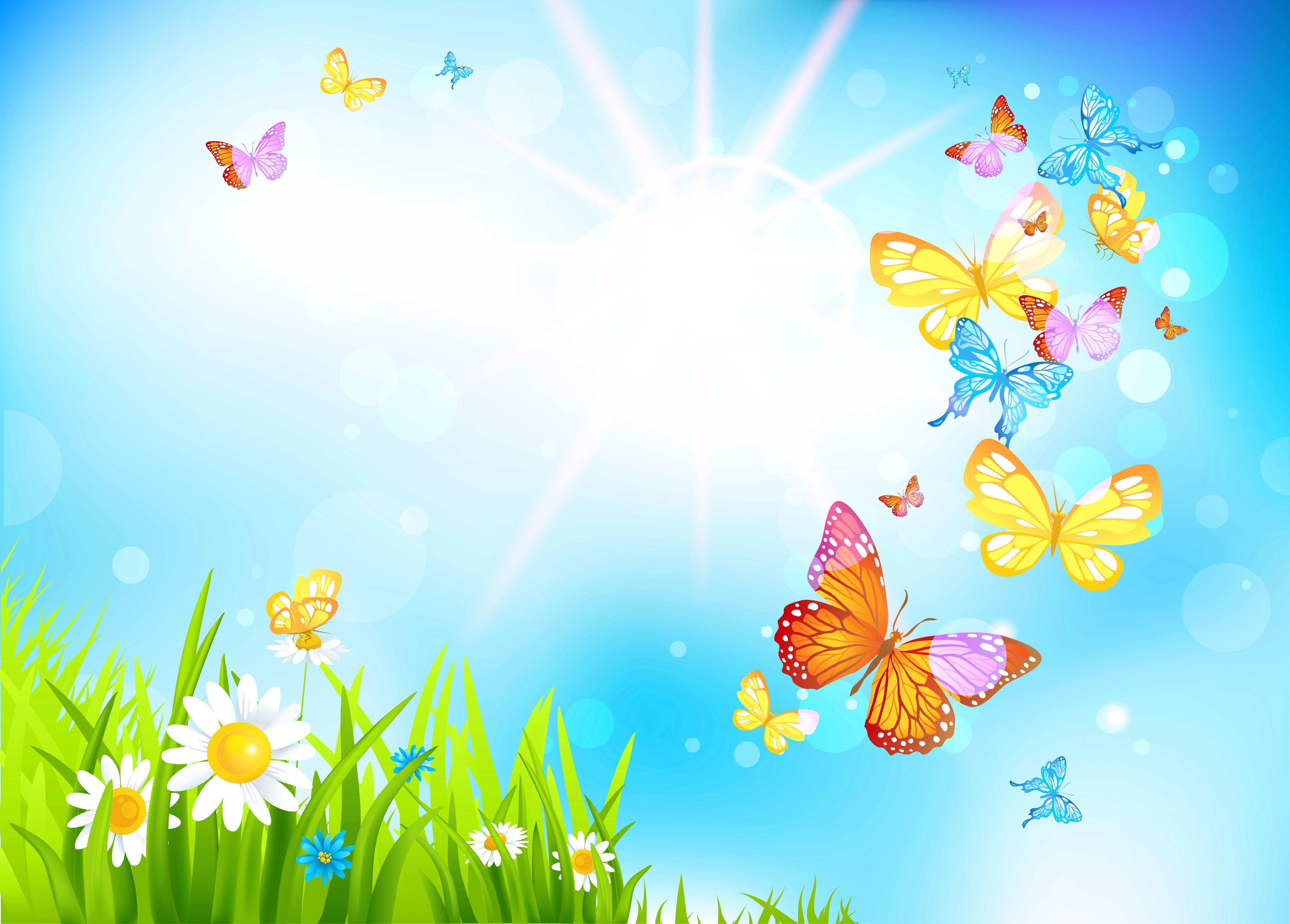 Spring_Butterflies_?m=1426847194. Butterfly background, iPhone wallpaper high quality, Spring scene