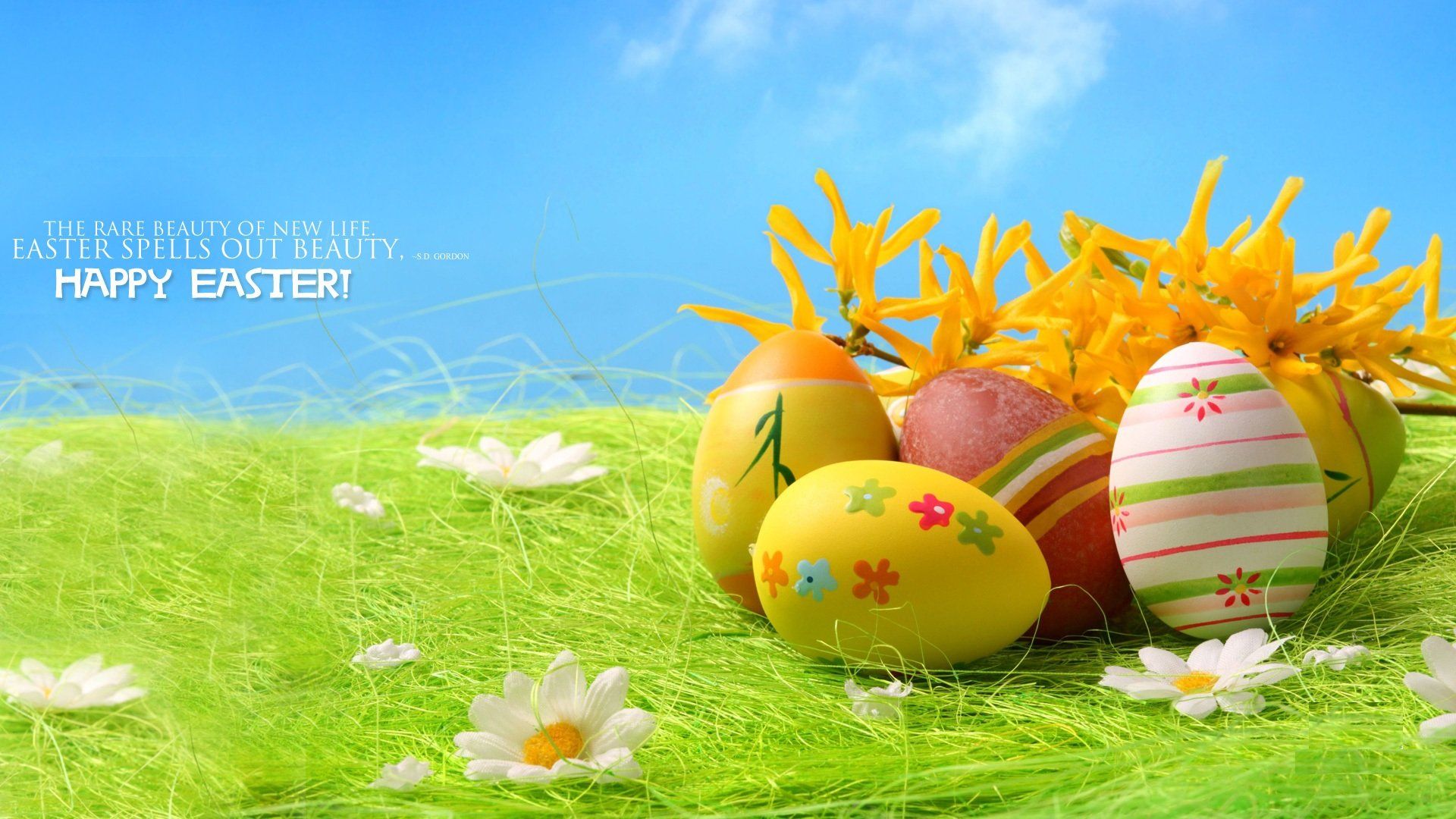 Free download Happy Easter HD Wallpaper 1920x1080 Download Desktop Wallpaper [1920x1080] for your Desktop, Mobile & Tablet. Explore 1920X1080 Easter Wallpaper. Easter Sunday Wallpaper, Easter Desktop Background Wallpaper Free