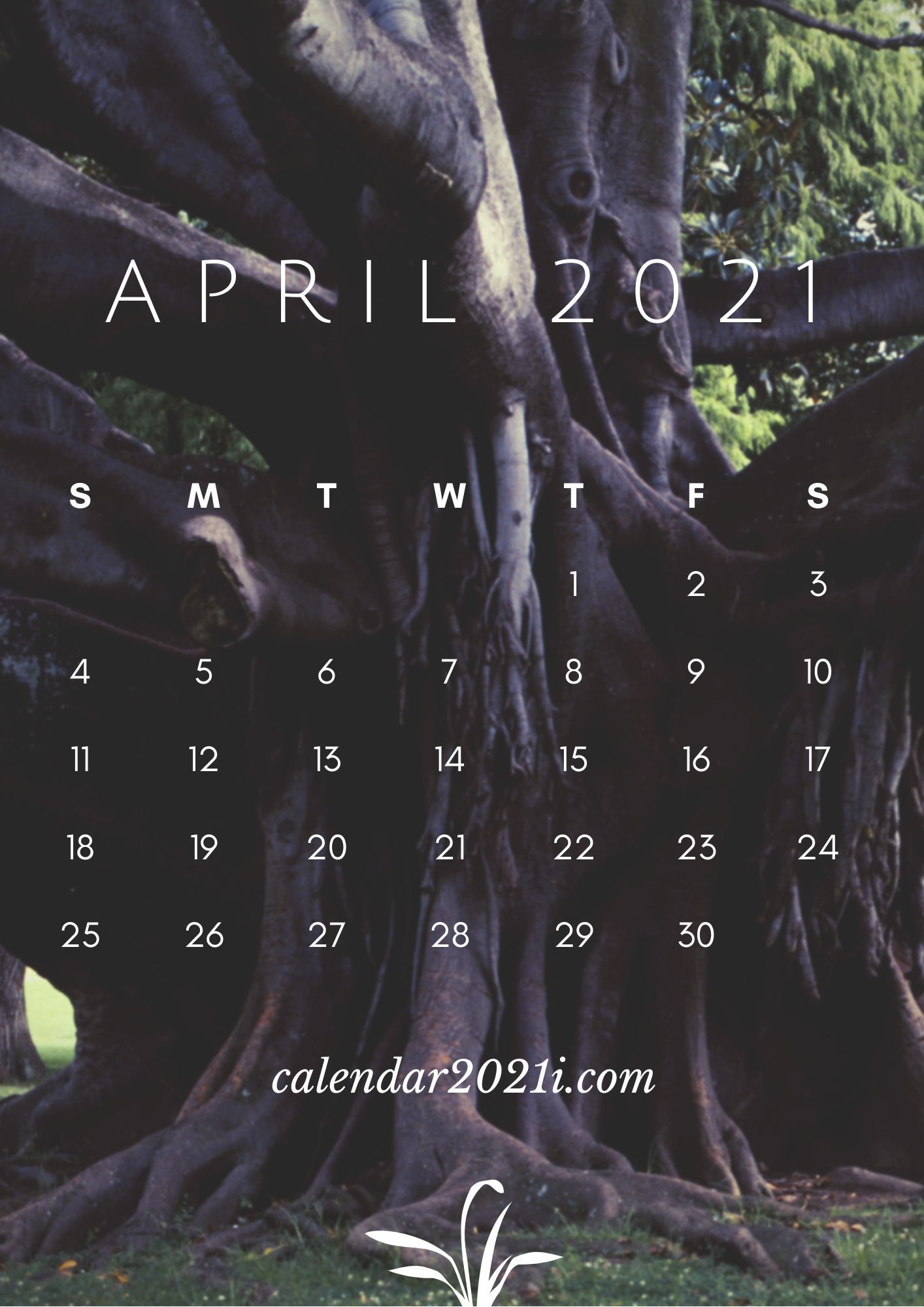 April Calendar 2021 HD Wallpaper for Apple iPhone background. Calendar wallpaper, Printable calendar , 2021 calendar