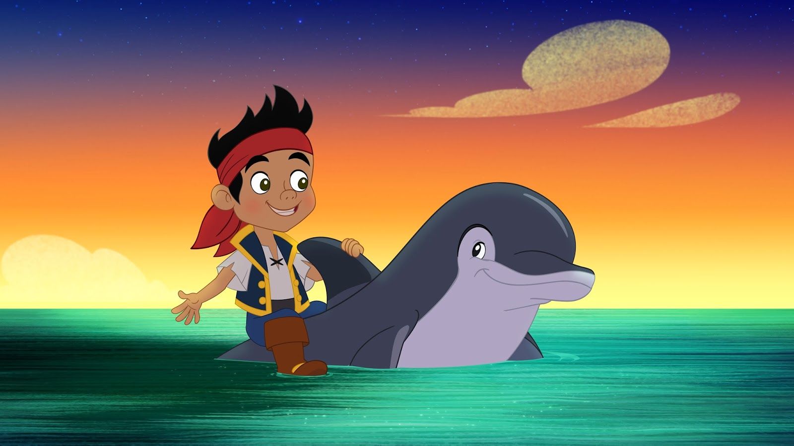 Flo the Dolphin. Jake and the Never Land Pirates