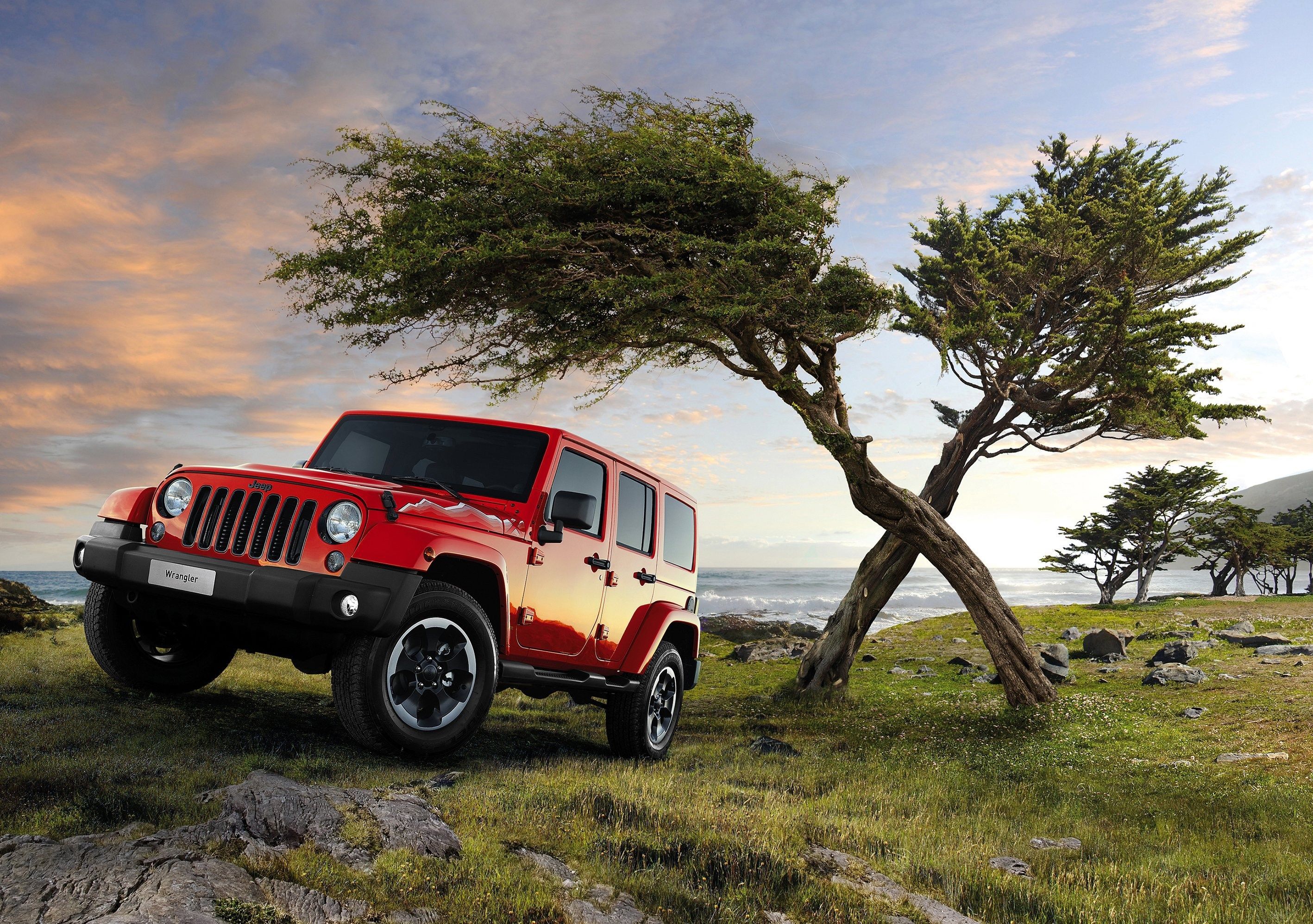 Red Jeep Wallpaper