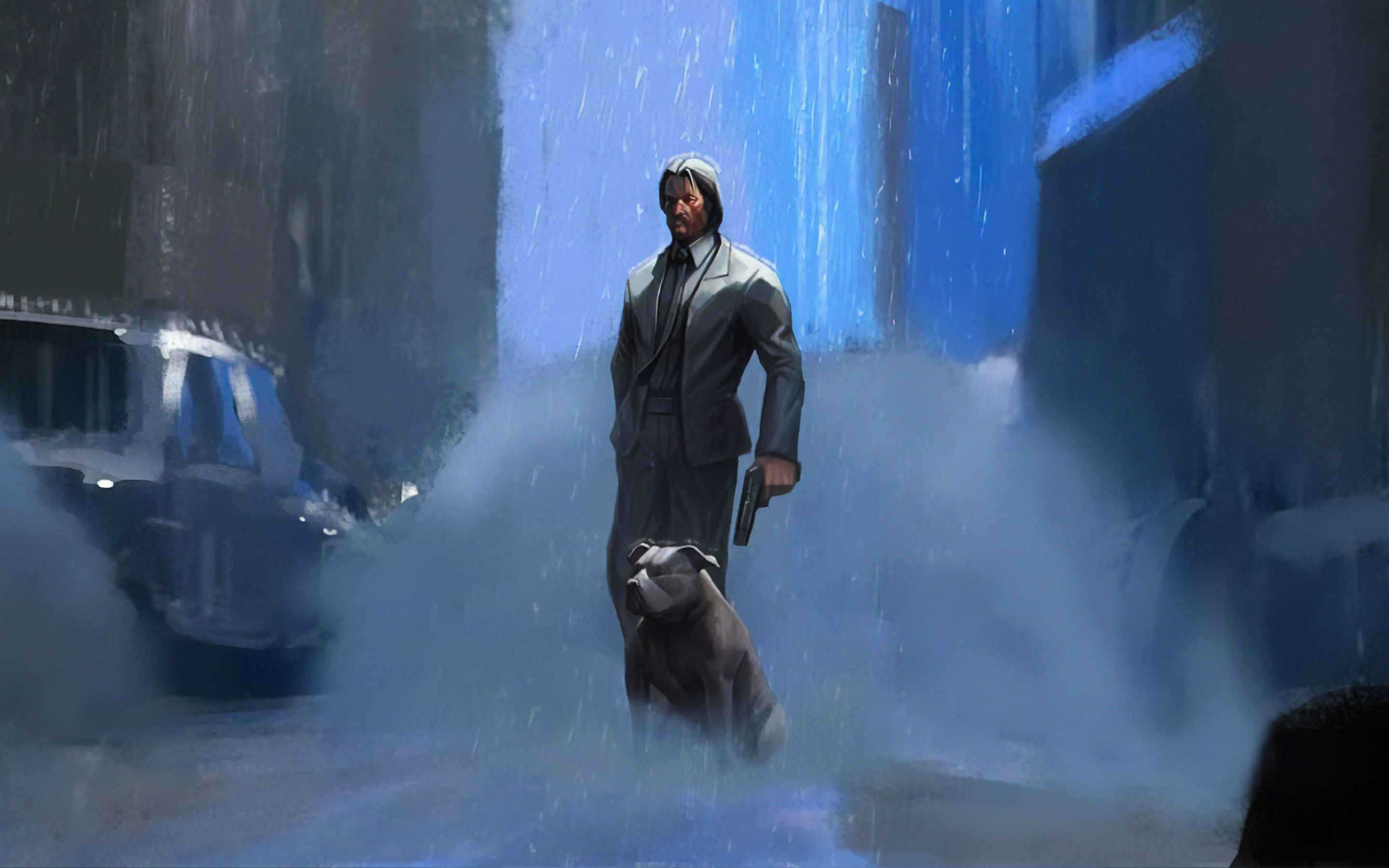 Wallpaper 4k John Wick And His Dog 4k Wallpaper, Artist Wallpaper, Artstation Wallpaper, Artwork Wallpaper, Digital Art Wallpaper, Hd Wallpaper, John Wick Wallpaper, Movies Wallpaper