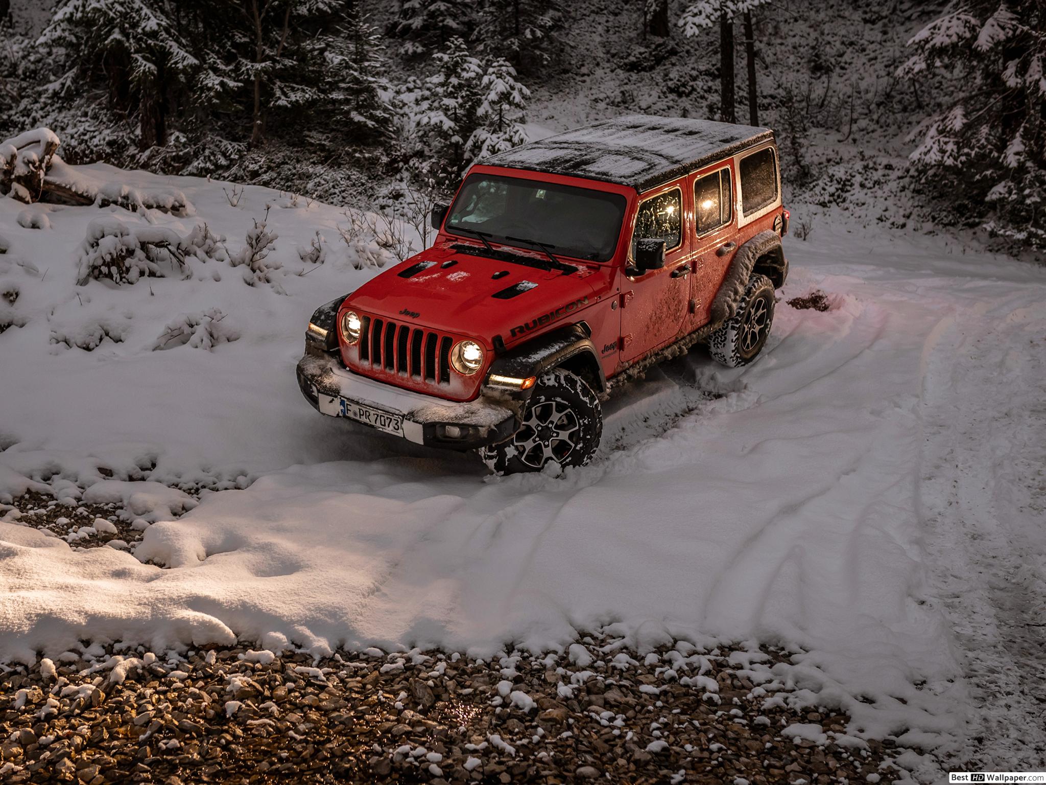 Red Jeep Wallpaper